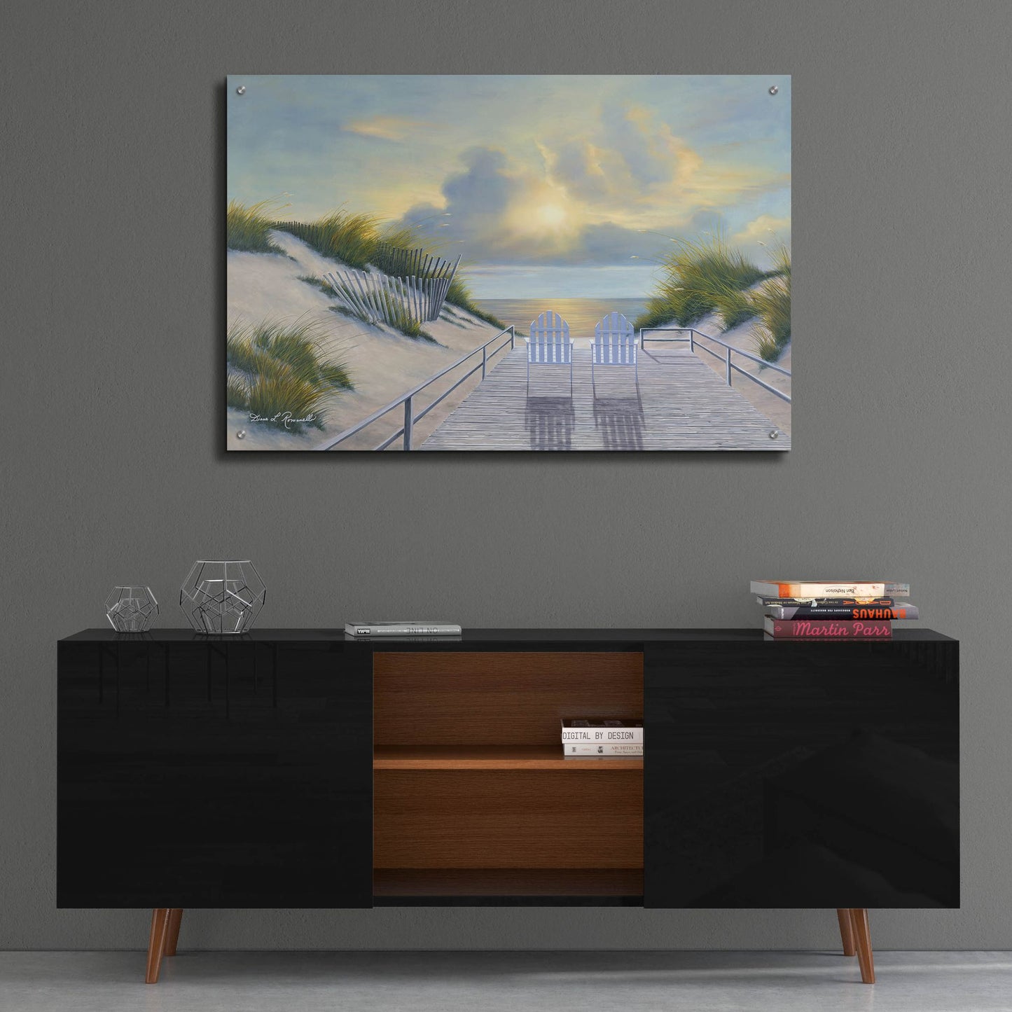 Epic Art ' East End' by Diane Romanello, Acrylic Glass Wall Art,36x24