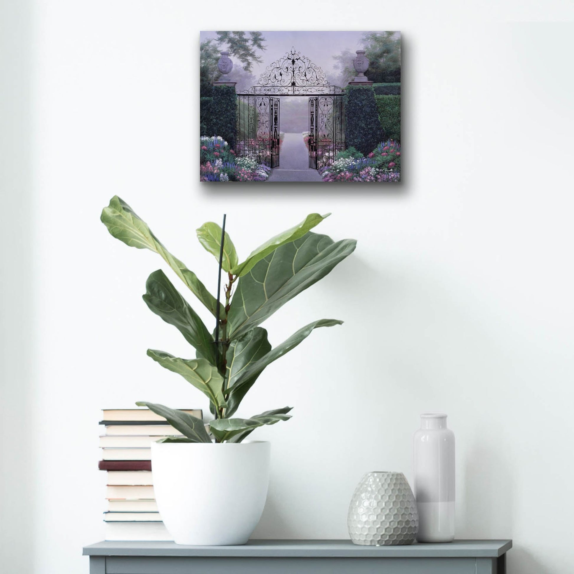 Epic Art ' Elegant Garden' by Diane Romanello, Acrylic Glass Wall Art,16x12