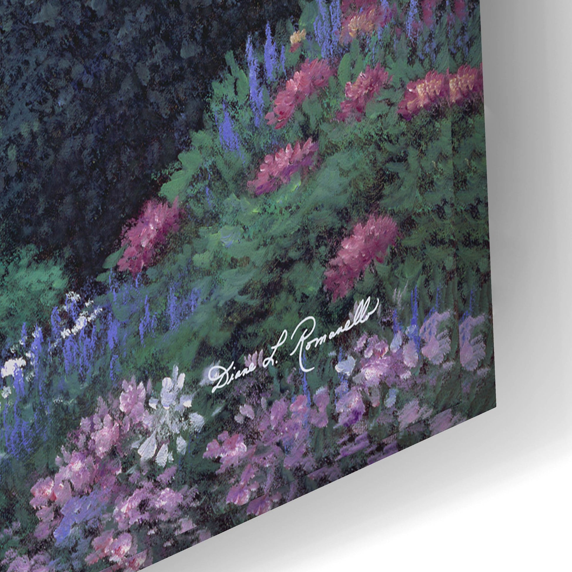 Epic Art ' Elegant Garden' by Diane Romanello, Acrylic Glass Wall Art,24x16