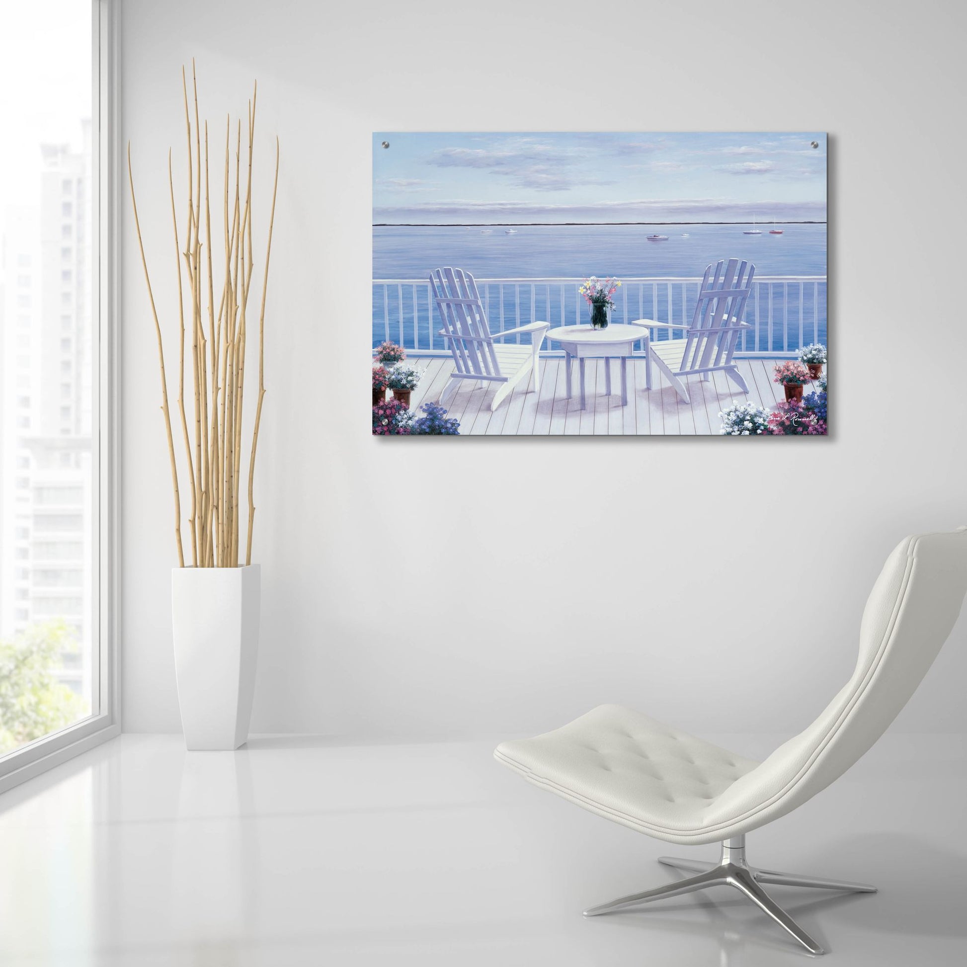 Epic Art ' Lazy Afternoon' by Diane Romanello, Acrylic Glass Wall Art,36x24