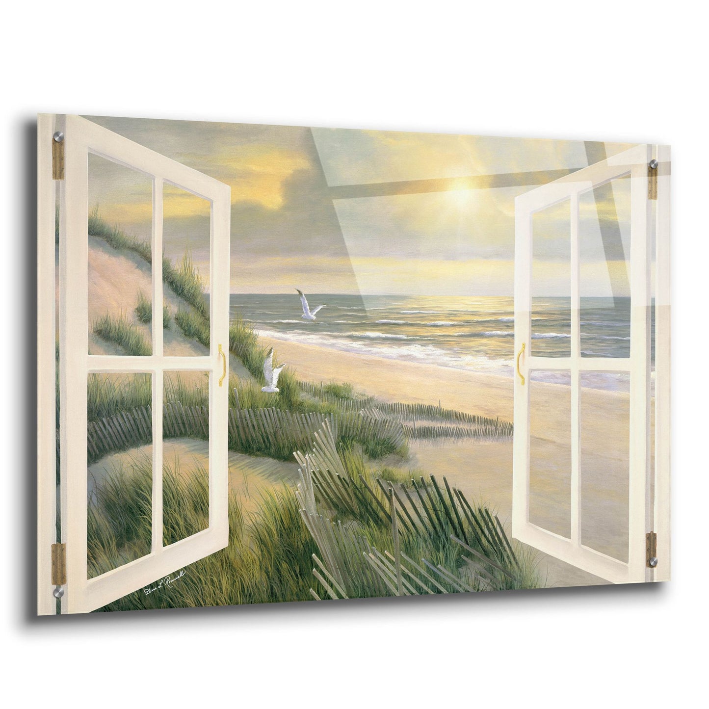 Epic Art ' Morning Meditation with Windows' by Diane Romanello, Acrylic Glass Wall Art,36x24