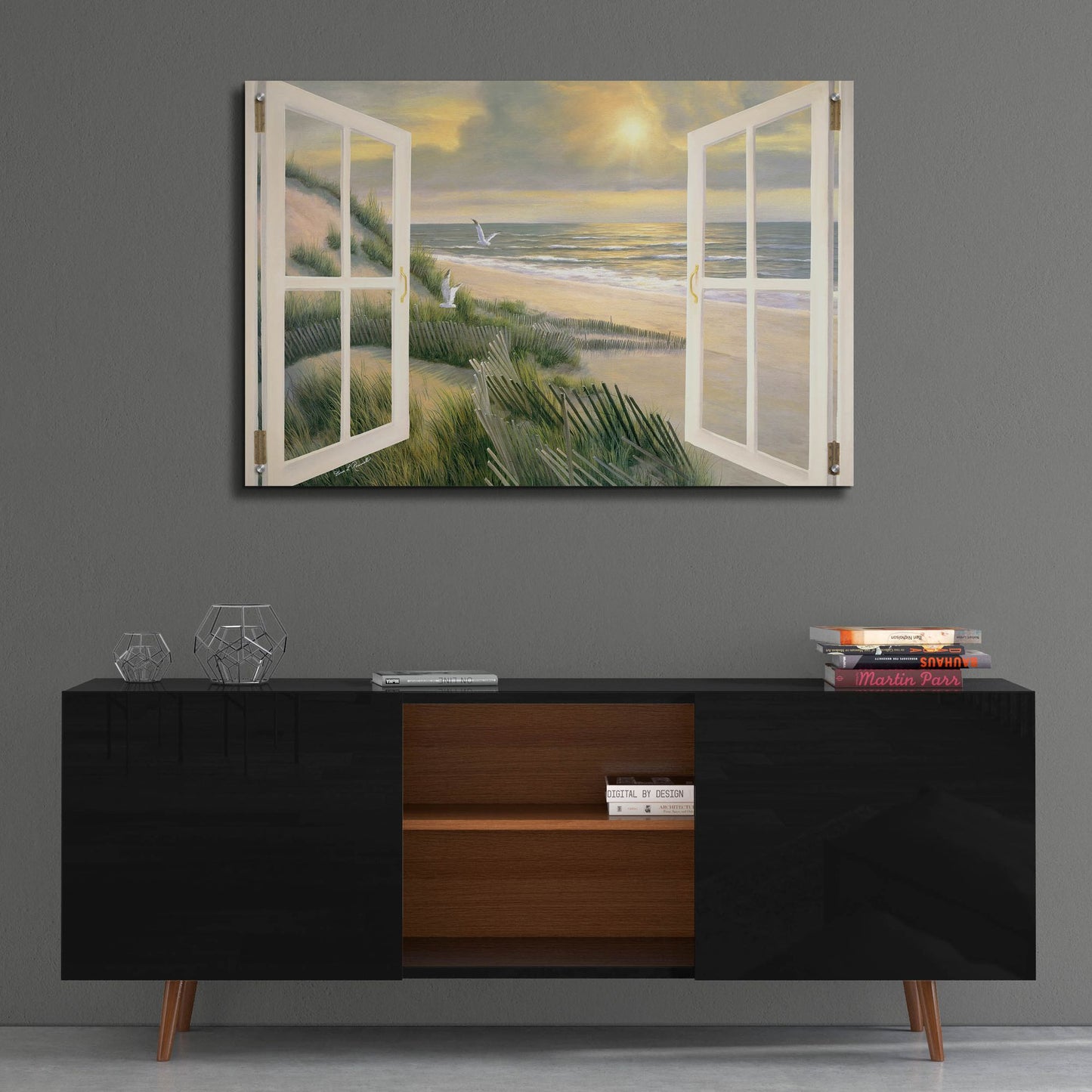 Epic Art ' Morning Meditation with Windows' by Diane Romanello, Acrylic Glass Wall Art,36x24