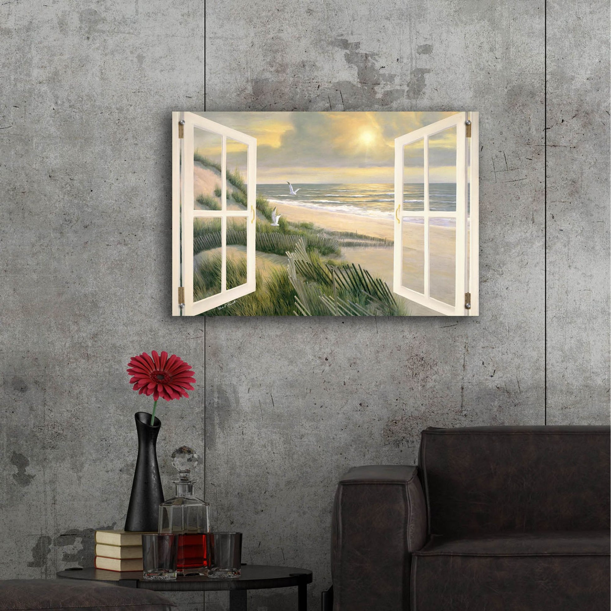 Epic Art ' Morning Meditation with Windows' by Diane Romanello, Acrylic Glass Wall Art,36x24