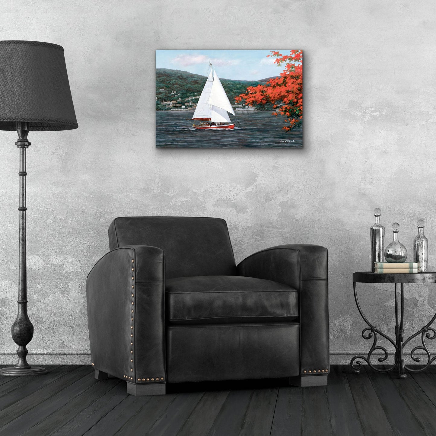 Epic Art ' Sail Away' by Diane Romanello, Acrylic Glass Wall Art,24x16