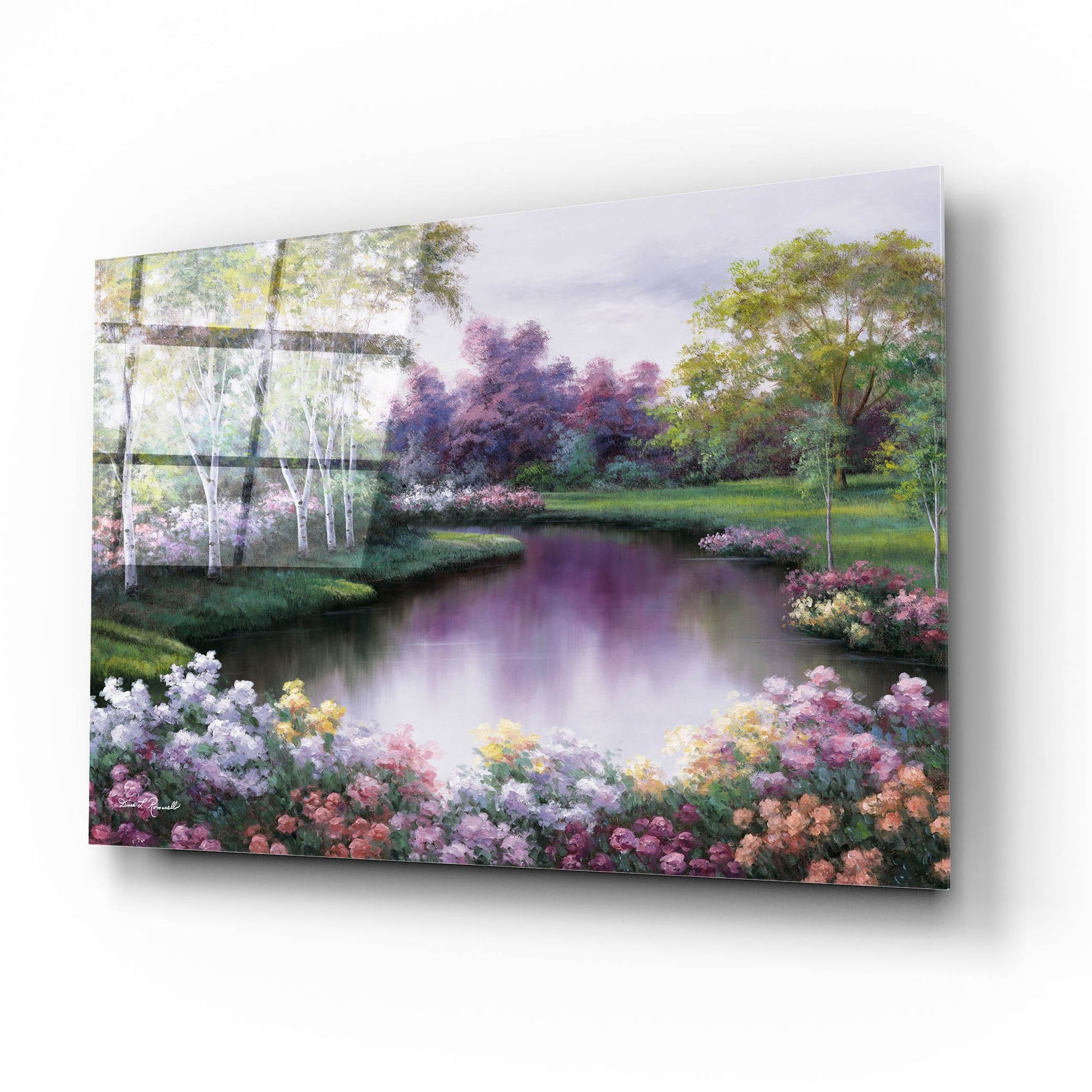 Epic Art ' Springtime Symphony' by Diane Romanello, Acrylic Glass Wall Art,16x12