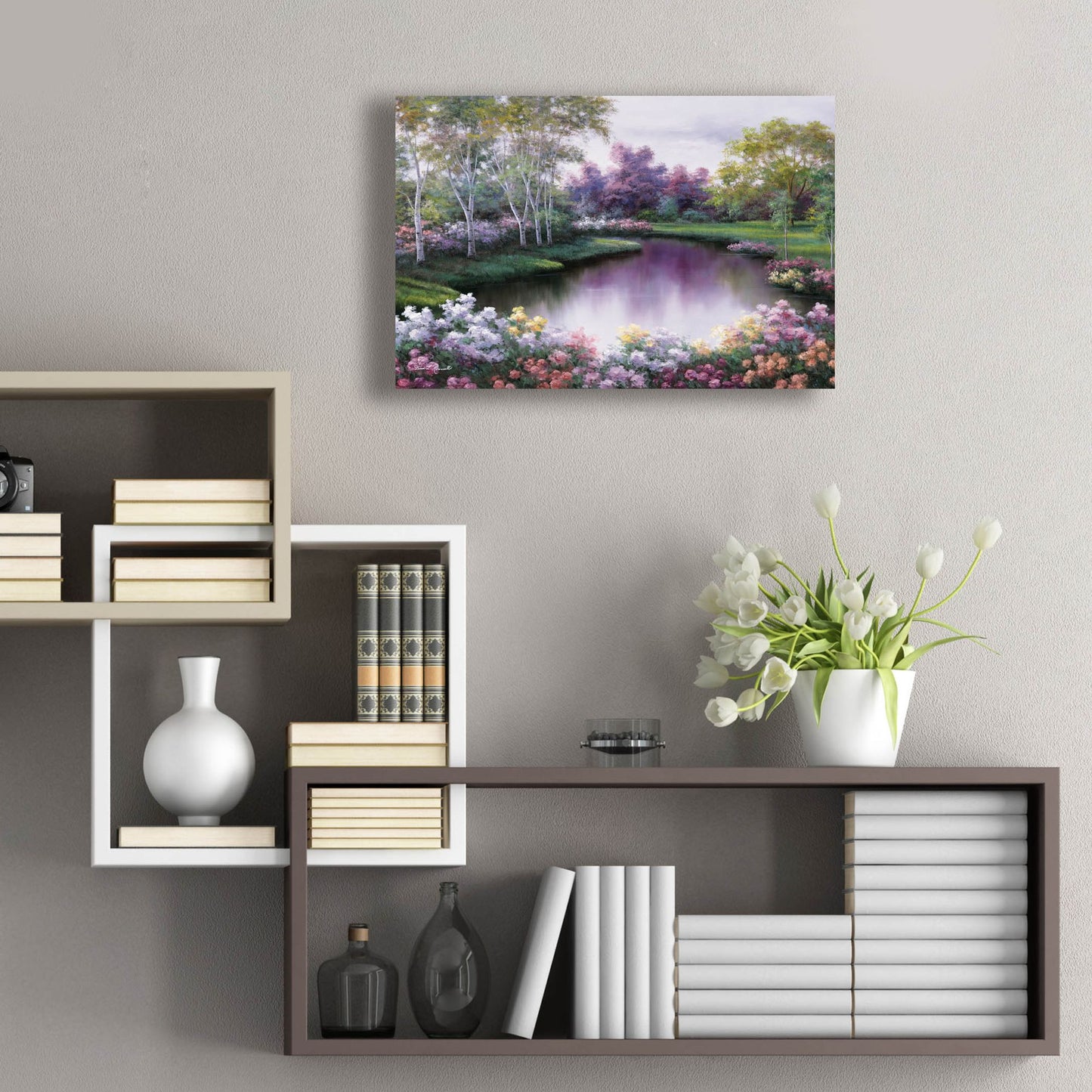 Epic Art ' Springtime Symphony' by Diane Romanello, Acrylic Glass Wall Art,24x16