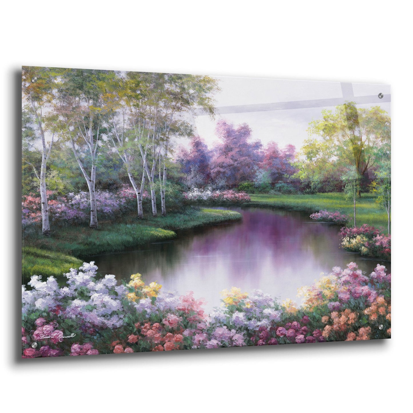 Epic Art ' Springtime Symphony' by Diane Romanello, Acrylic Glass Wall Art,36x24