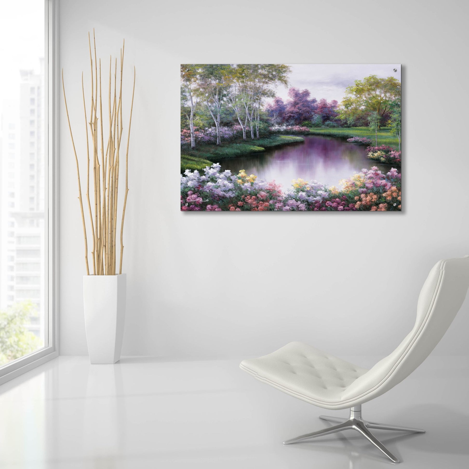 Epic Art ' Springtime Symphony' by Diane Romanello, Acrylic Glass Wall Art,36x24