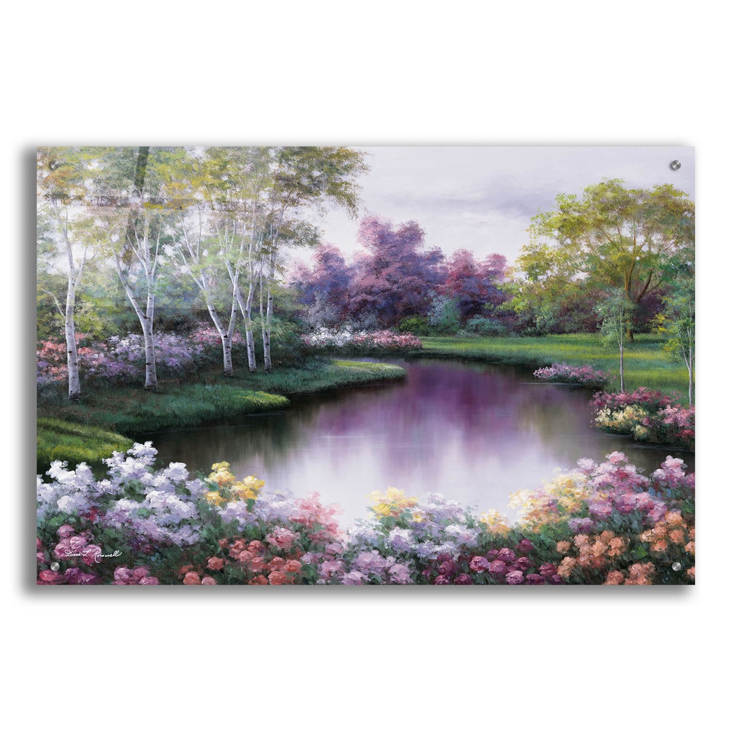 Epic Art ' Springtime Symphony' by Diane Romanello, Acrylic Glass Wall Art,36x24