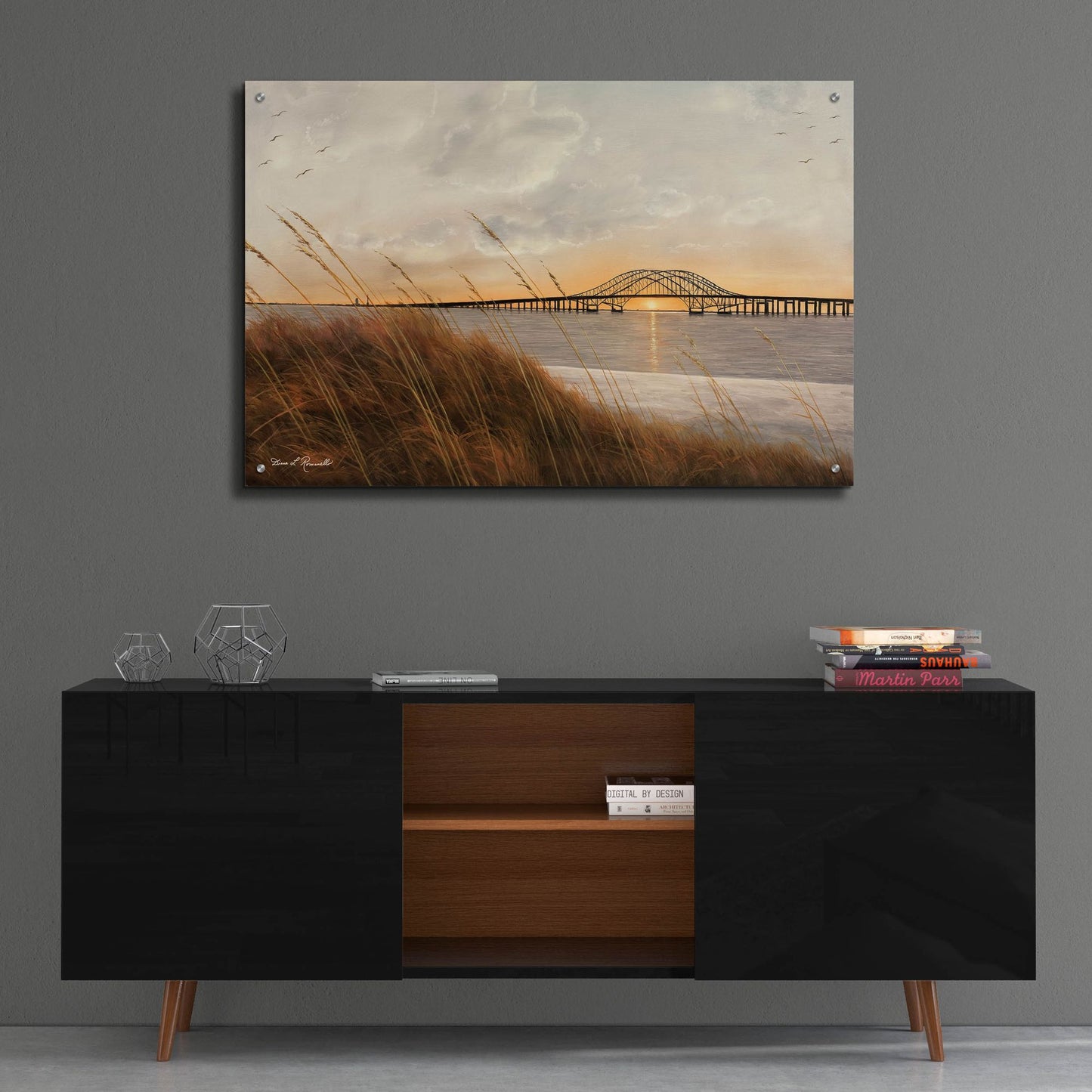 Epic Art ' View of Captree Bridge' by Diane Romanello, Acrylic Glass Wall Art,36x24