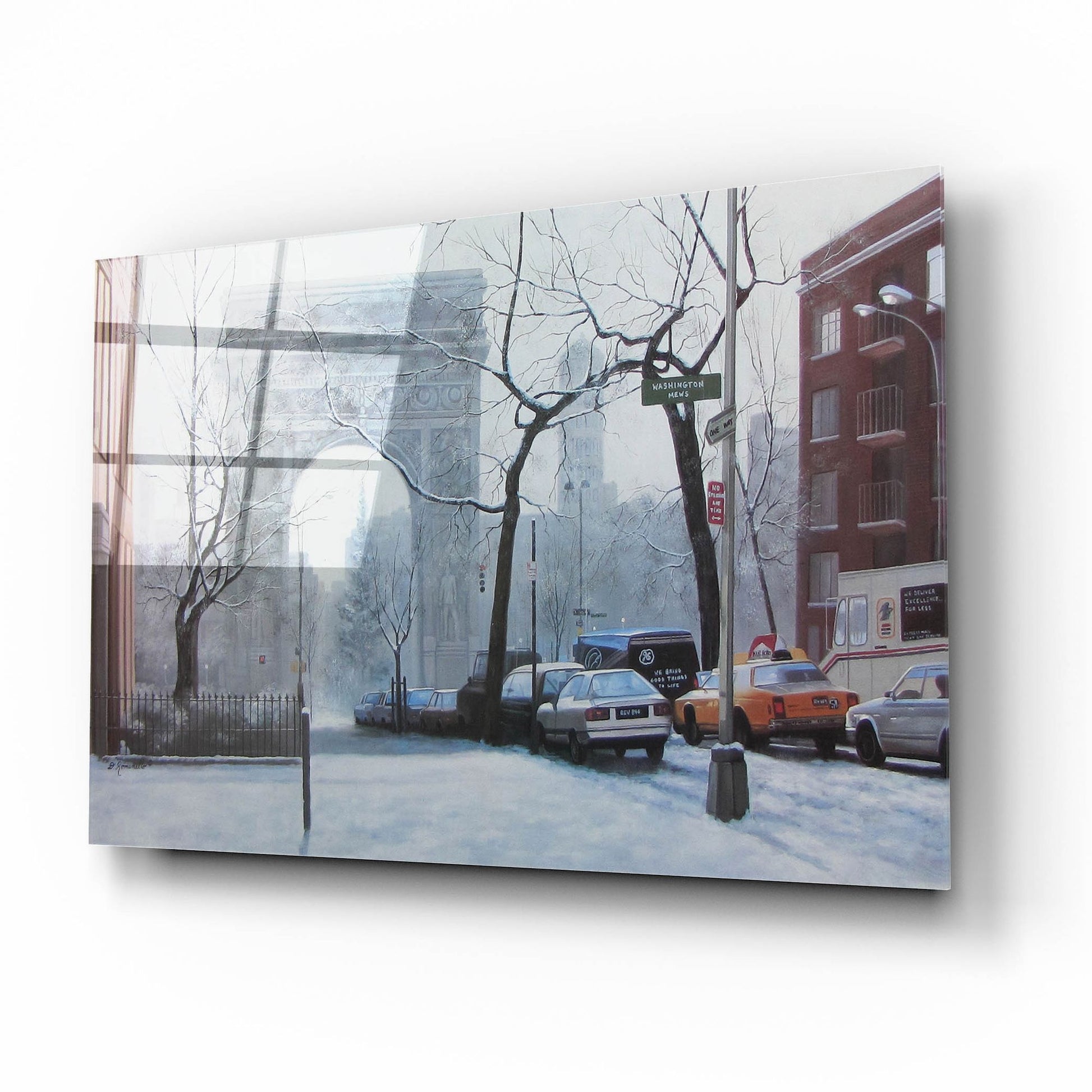 Epic Art ' Washington Square' by Diane Romanello, Acrylic Glass Wall Art,16x12