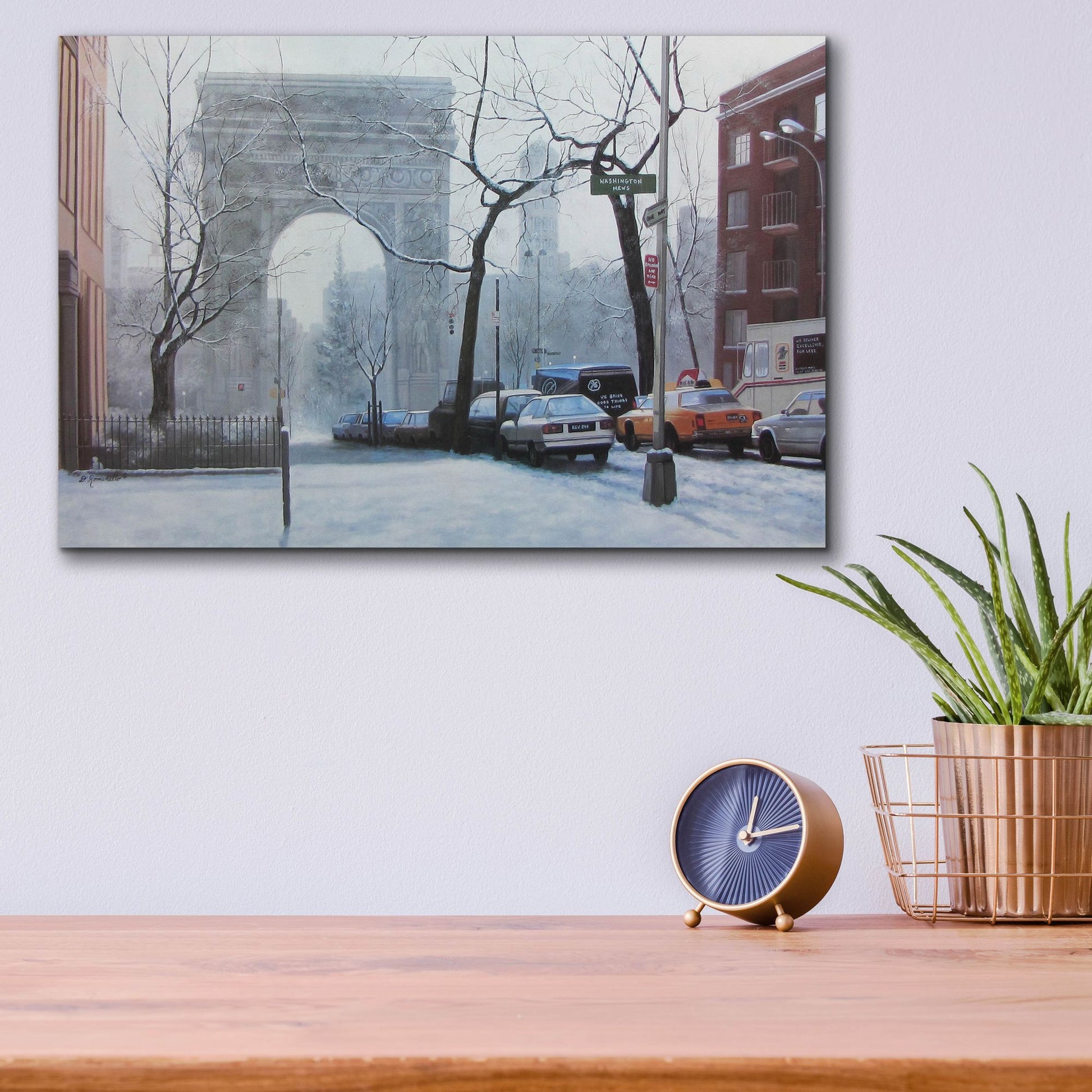 Epic Art ' Washington Square' by Diane Romanello, Acrylic Glass Wall Art,16x12