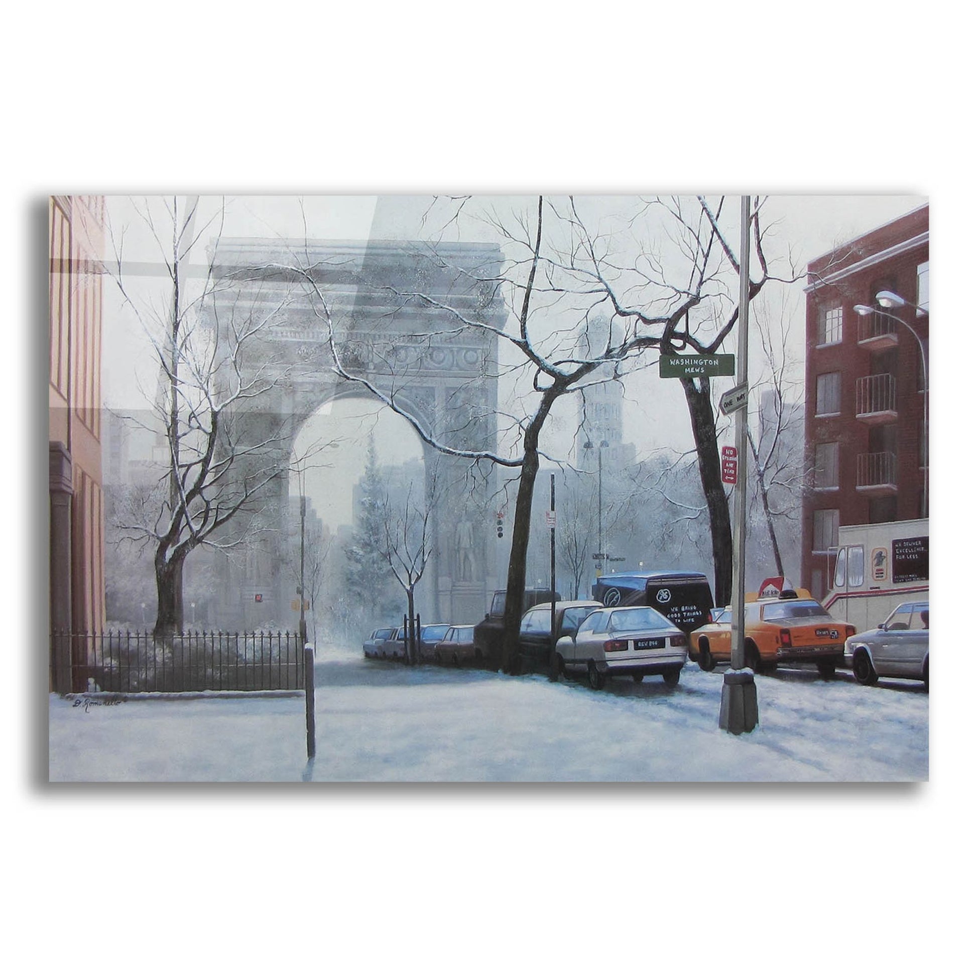 Epic Art ' Washington Square' by Diane Romanello, Acrylic Glass Wall Art,16x12