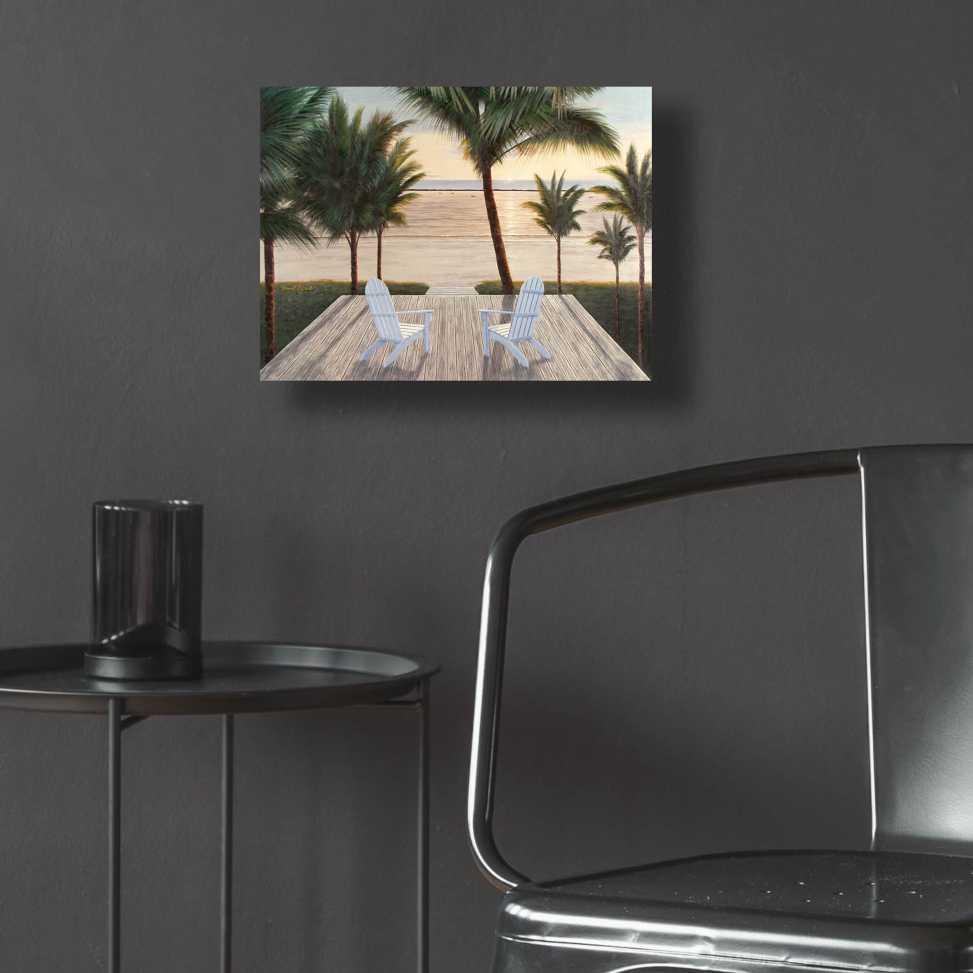 Epic Art ' Palm Beach Retreat' by Diane Romanello, Acrylic Glass Wall Art,16x12