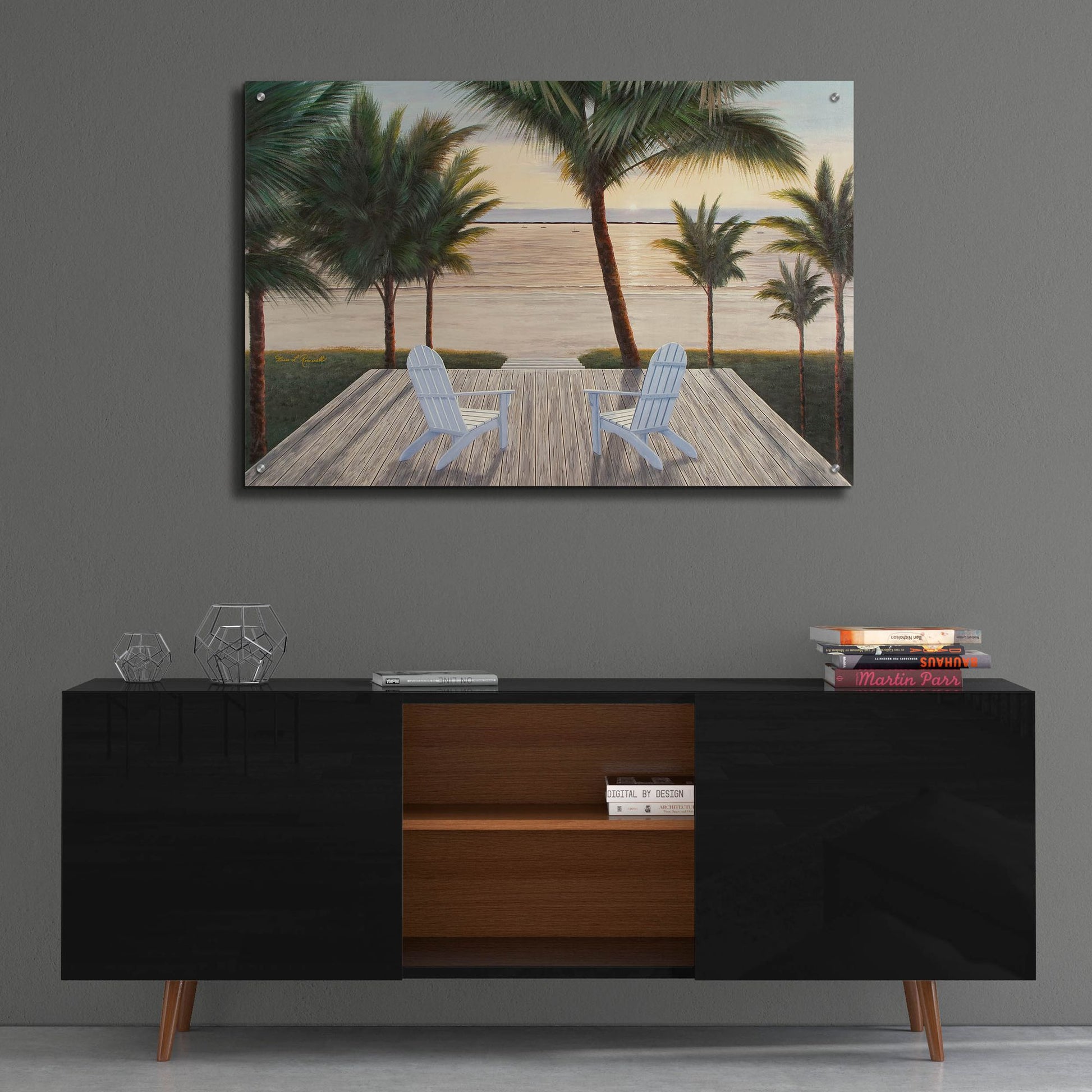 Epic Art ' Palm Beach Retreat' by Diane Romanello, Acrylic Glass Wall Art,36x24