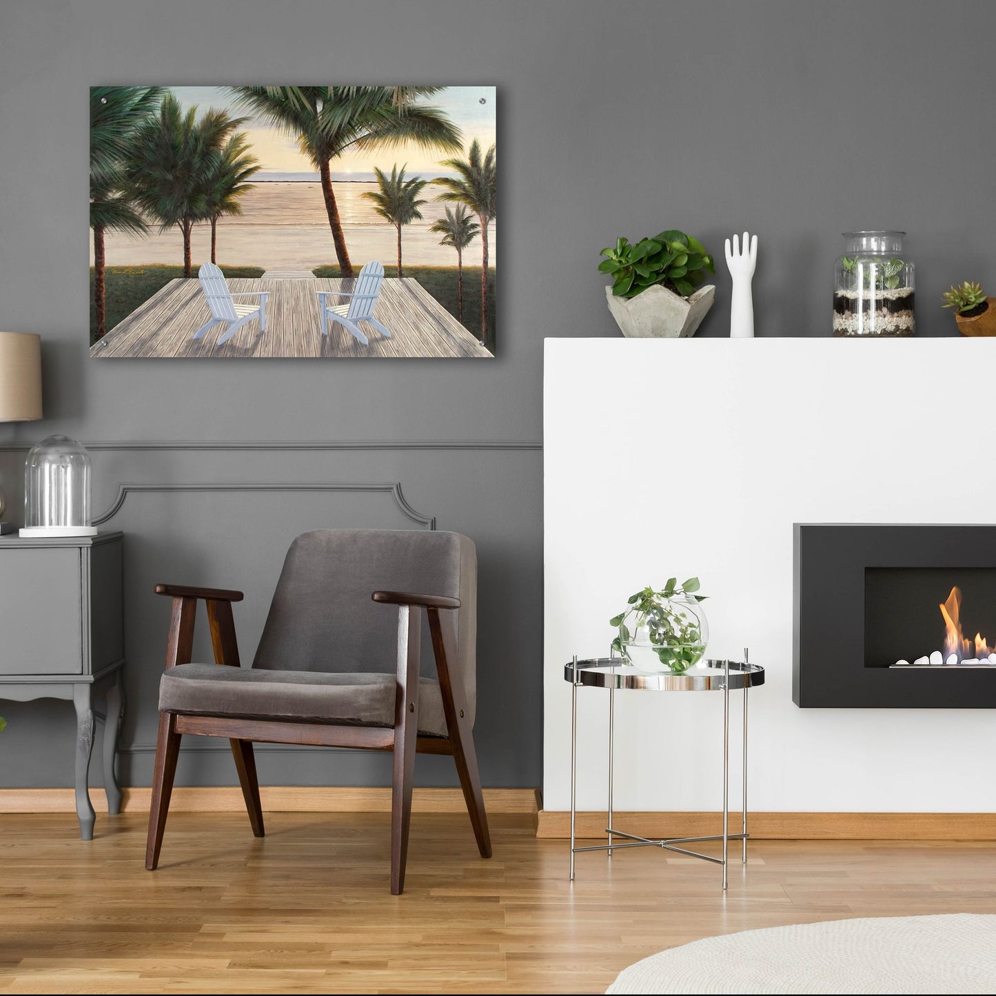 Epic Art ' Palm Beach Retreat' by Diane Romanello, Acrylic Glass Wall Art,36x24