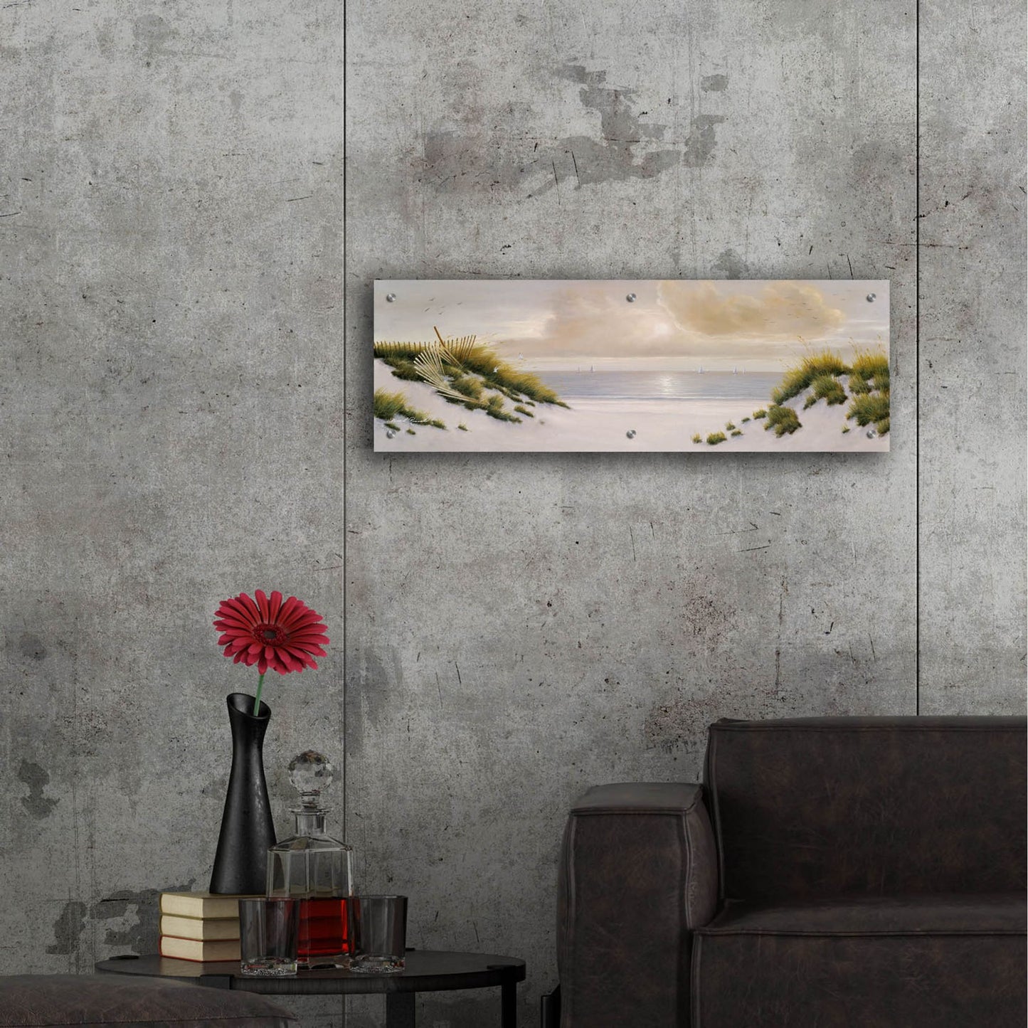 Epic Art ' Summer Moments I' by Diane Romanello, Acrylic Glass Wall Art,36x12