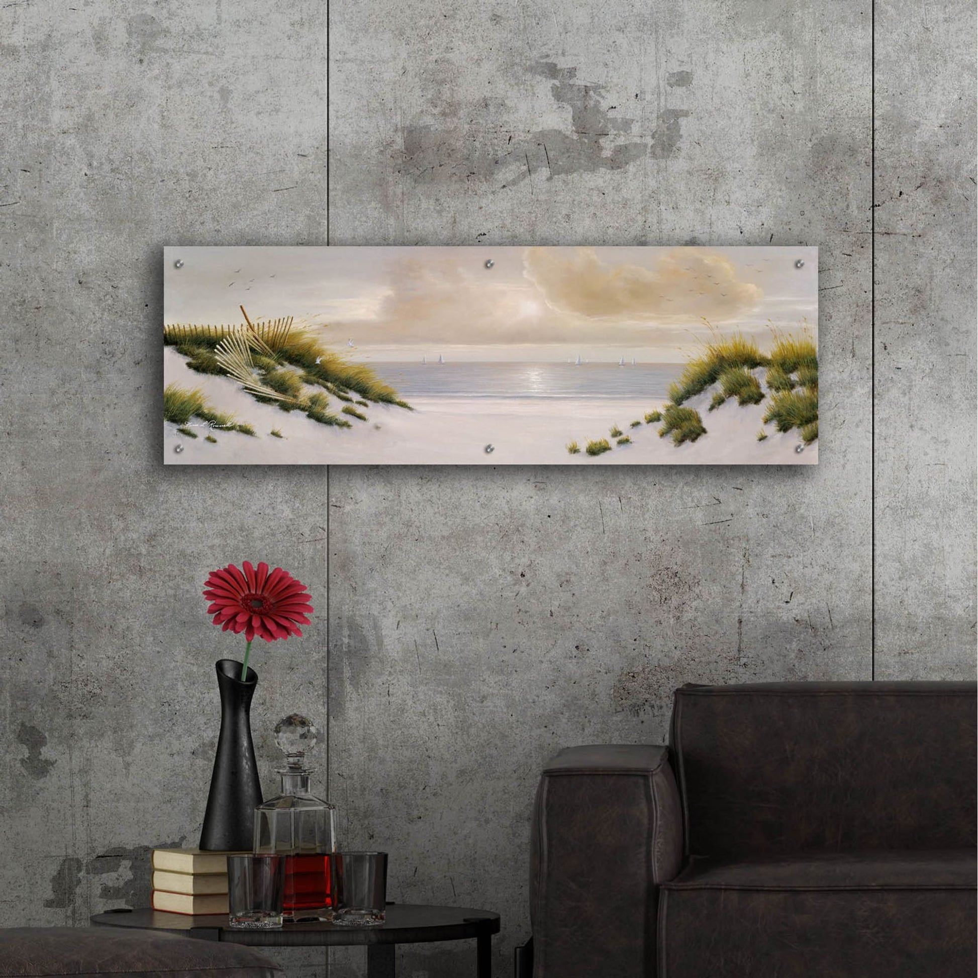 Epic Art ' Summer Moments I' by Diane Romanello, Acrylic Glass Wall Art,48x16