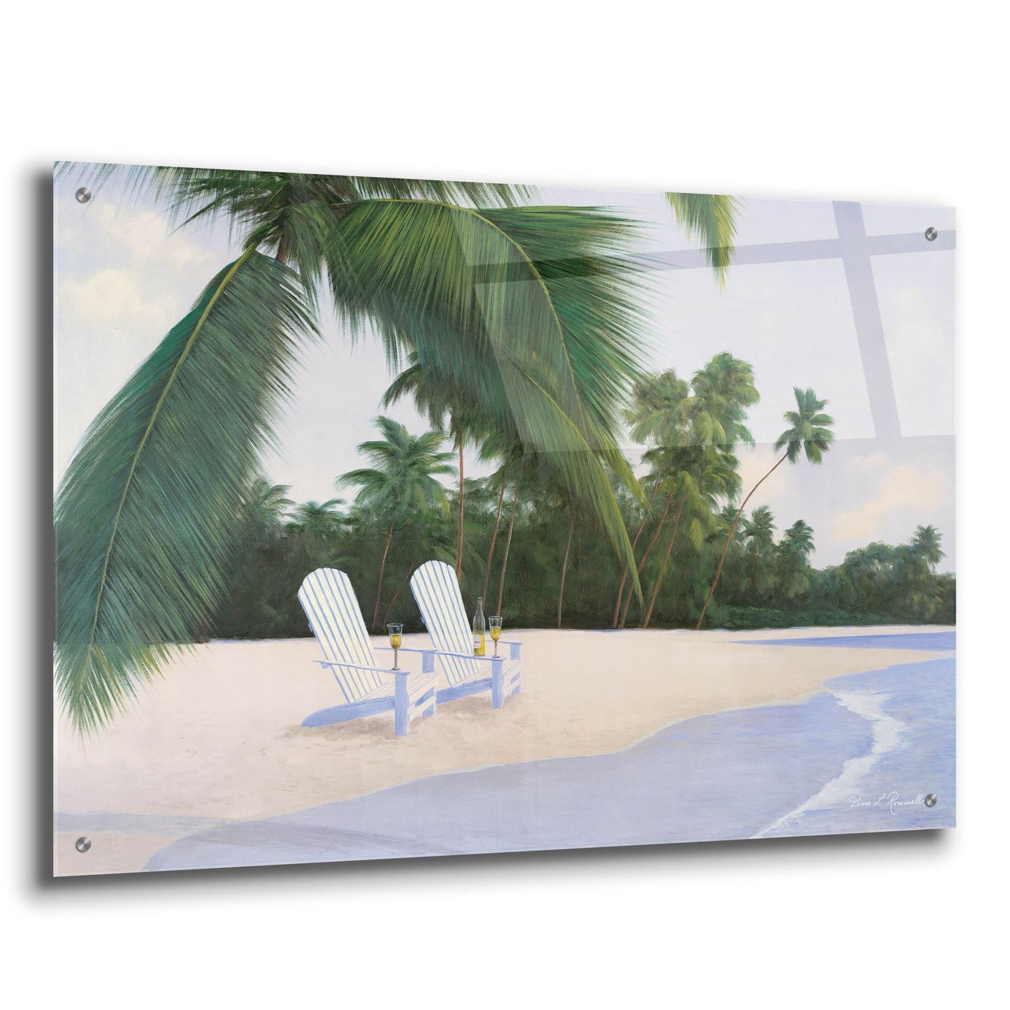 Epic Art ' Island Hideaway' by Diane Romanello, Acrylic Glass Wall Art,36x24