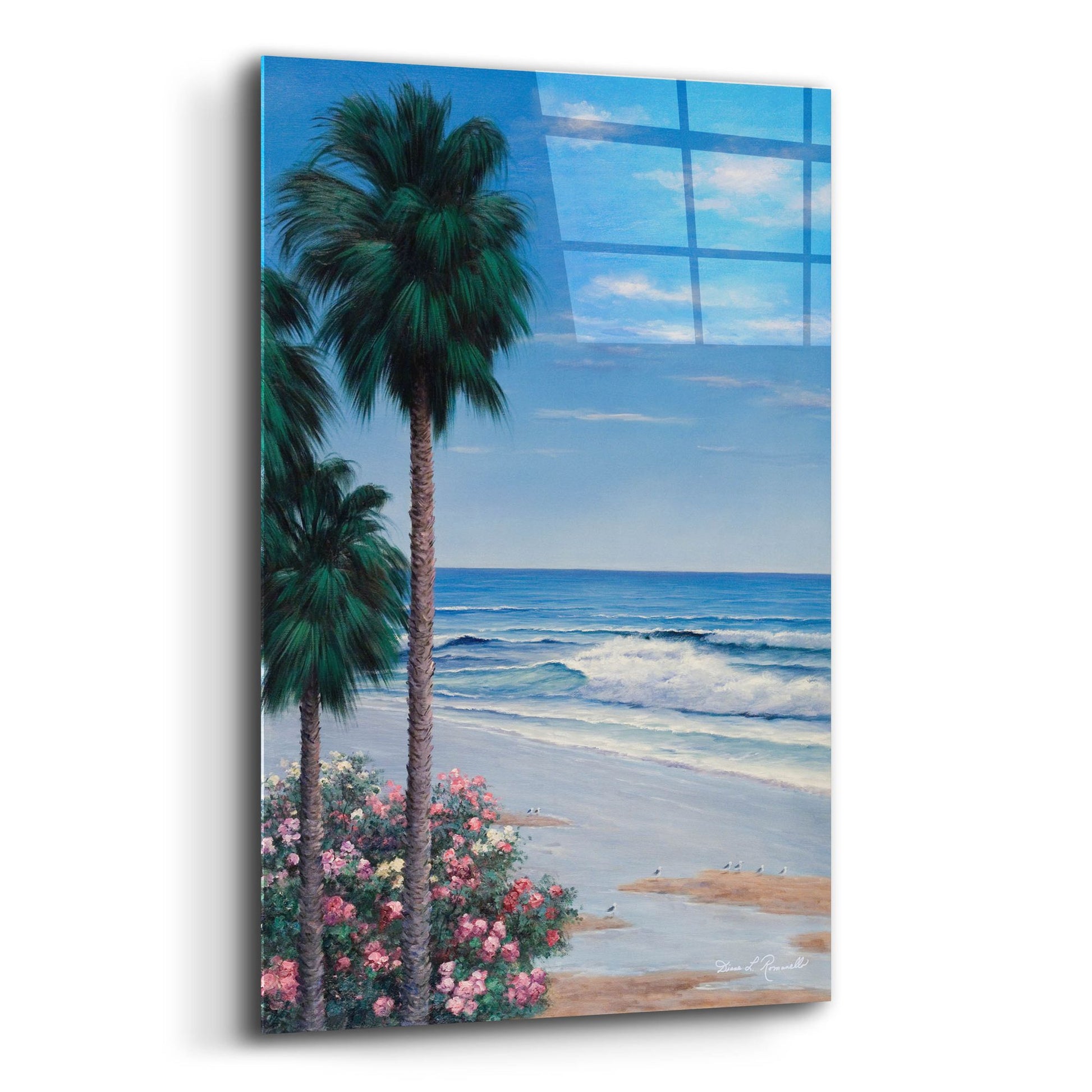 Epic Art ' Calm Tropics' by Diane Romanello, Acrylic Glass Wall Art,12x16