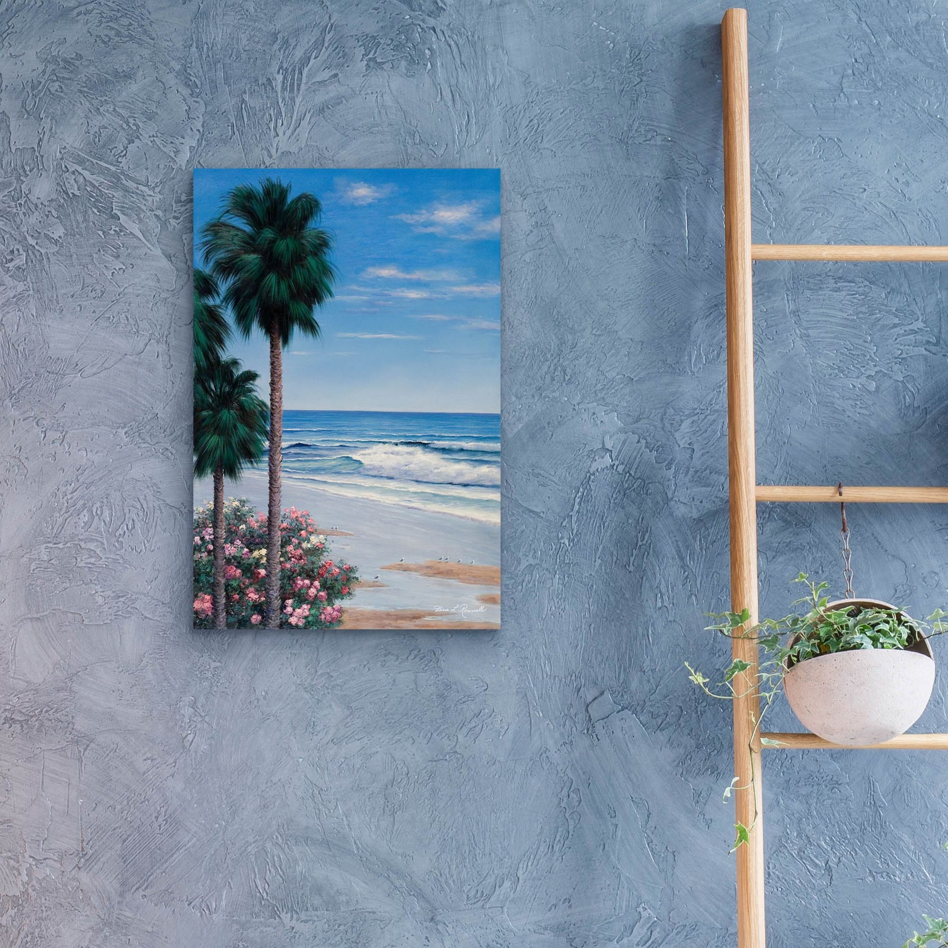 Epic Art ' Calm Tropics' by Diane Romanello, Acrylic Glass Wall Art,16x24