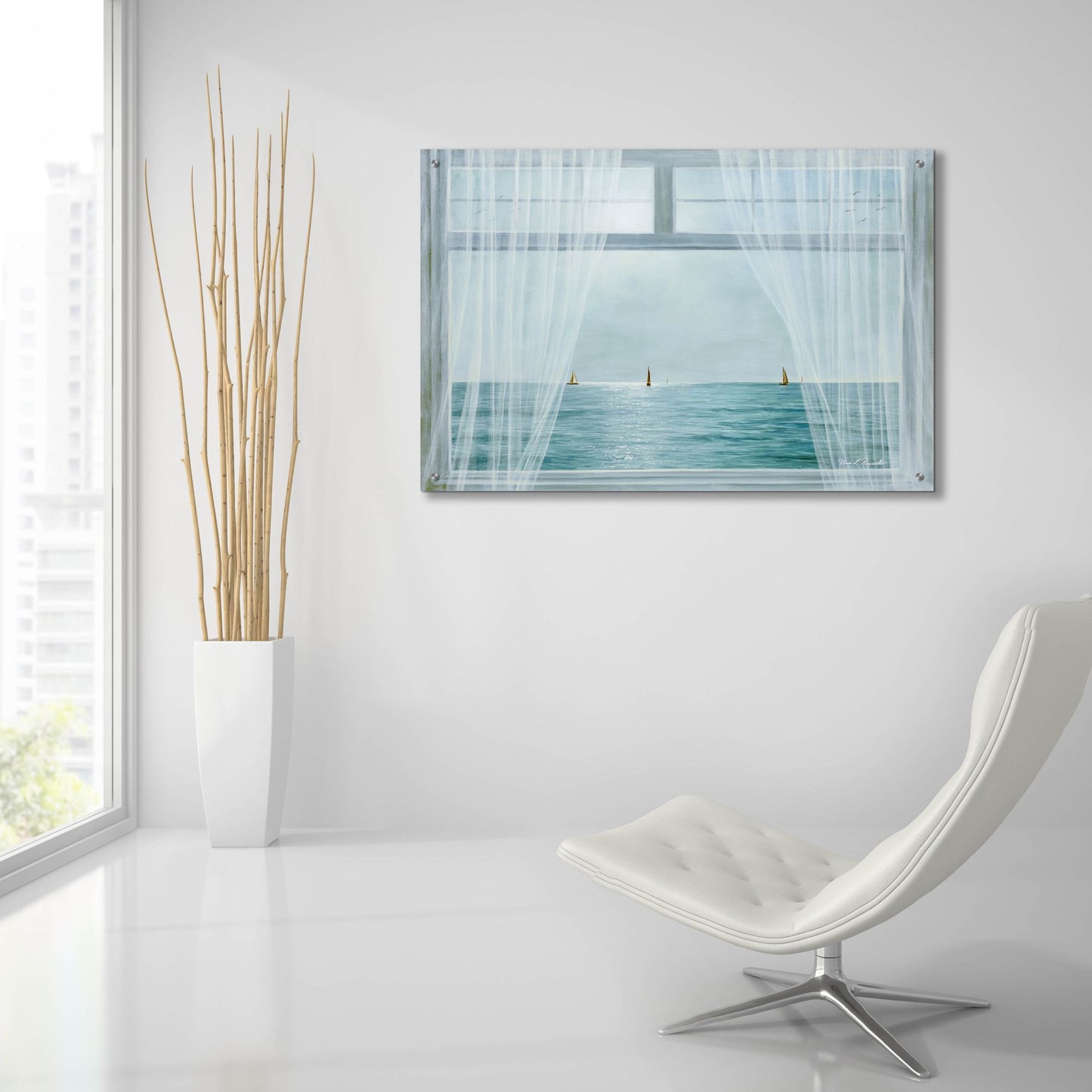 Epic Art ' Morning View' by Diane Romanello, Acrylic Glass Wall Art,36x24