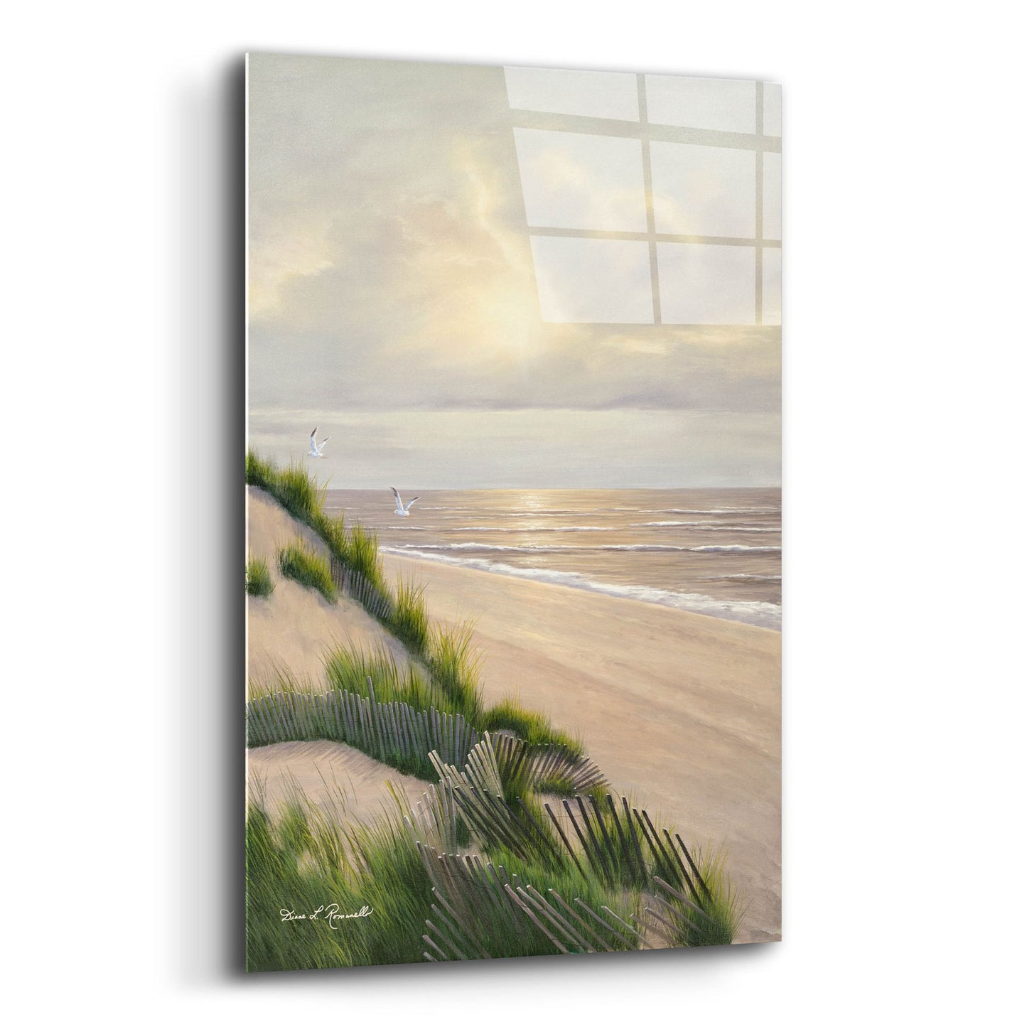 Epic Art ' Morning Tide' by Diane Romanello, Acrylic Glass Wall Art,12x16