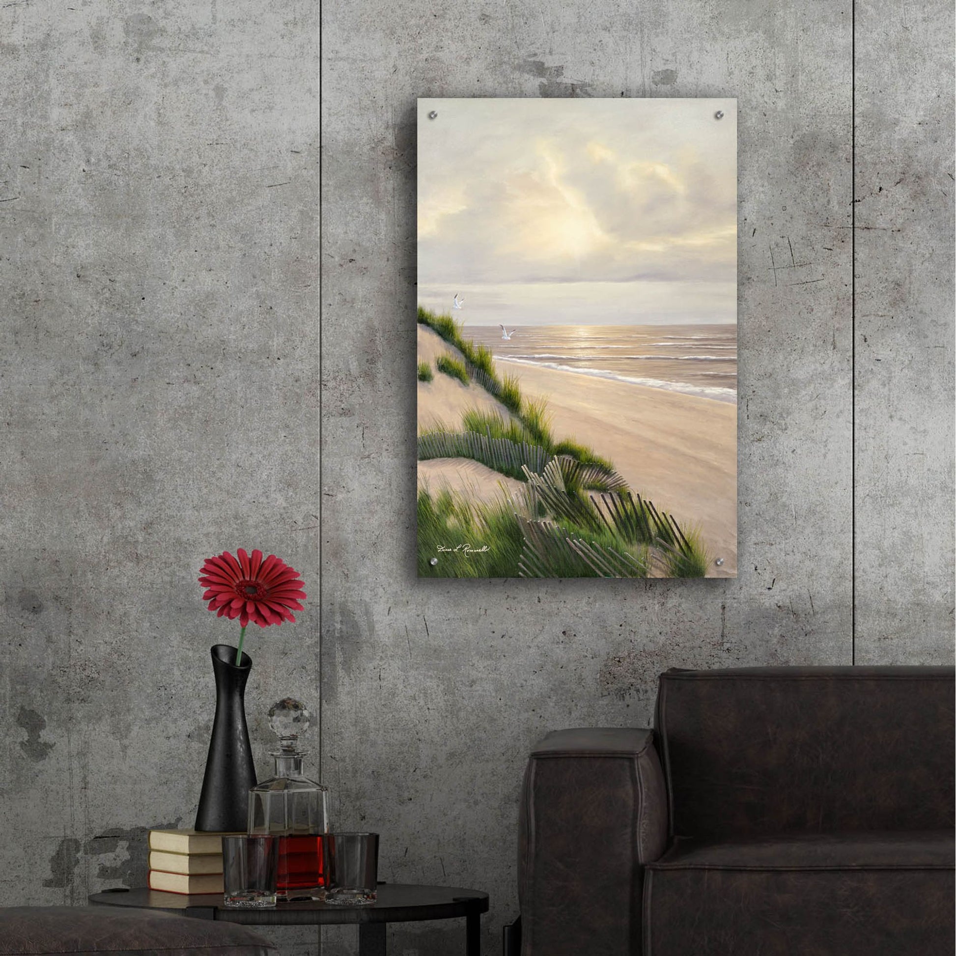 Epic Art ' Morning Tide' by Diane Romanello, Acrylic Glass Wall Art,24x36