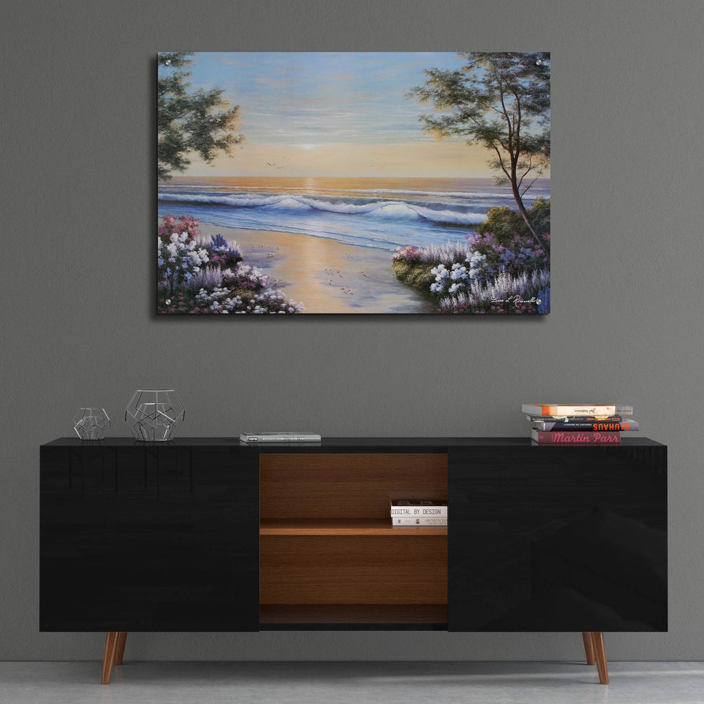 Epic Art ' Ocean Breeze' by Diane Romanello, Acrylic Glass Wall Art,36x24