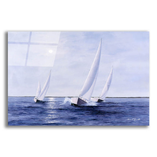 Epic Art ' Blue Sails' by Diane Romanello, Acrylic Glass Wall Art