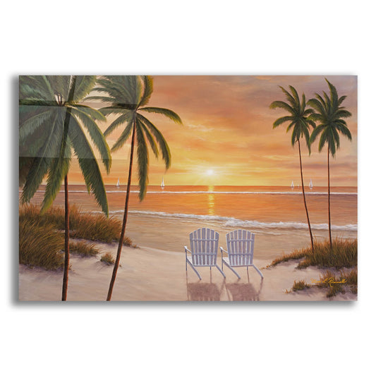 Epic Art ' Tropical Sun Watch' by Diane Romanello, Acrylic Glass Wall Art