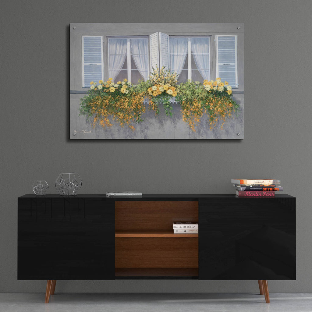 Epic Art ' Spring Window' by Diane Romanello, Acrylic Glass Wall Art,36x24