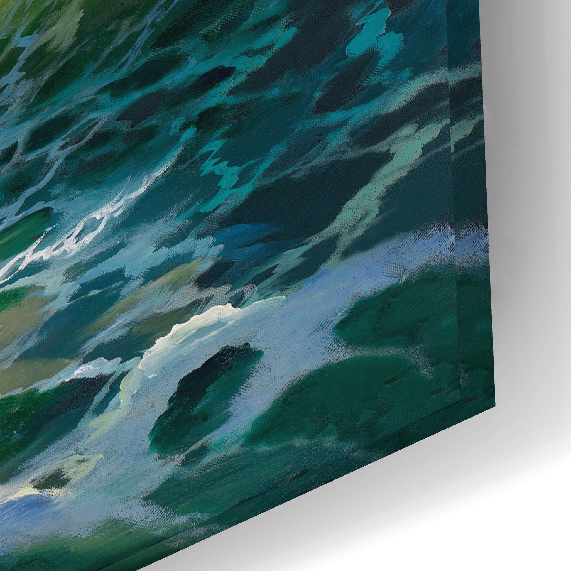 Epic Art ' Ocean Waves' by Diane Romanello, Acrylic Glass Wall Art,24x16