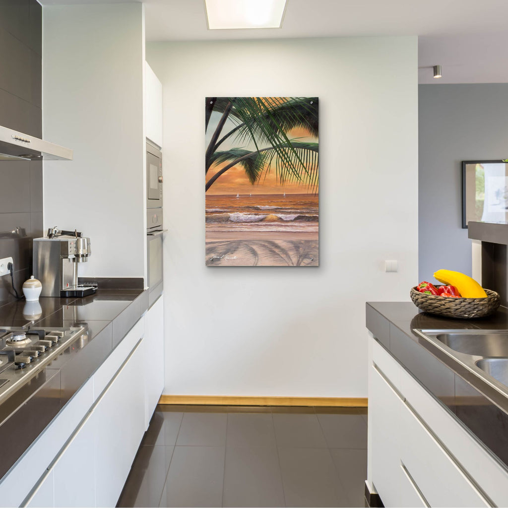 Epic Art ' Paradiso Sunset' by Diane Romanello, Acrylic Glass Wall Art,24x36