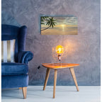 Epic Art ' Beach Bliss' by Diane Romanello, Acrylic Glass Wall Art,24x12