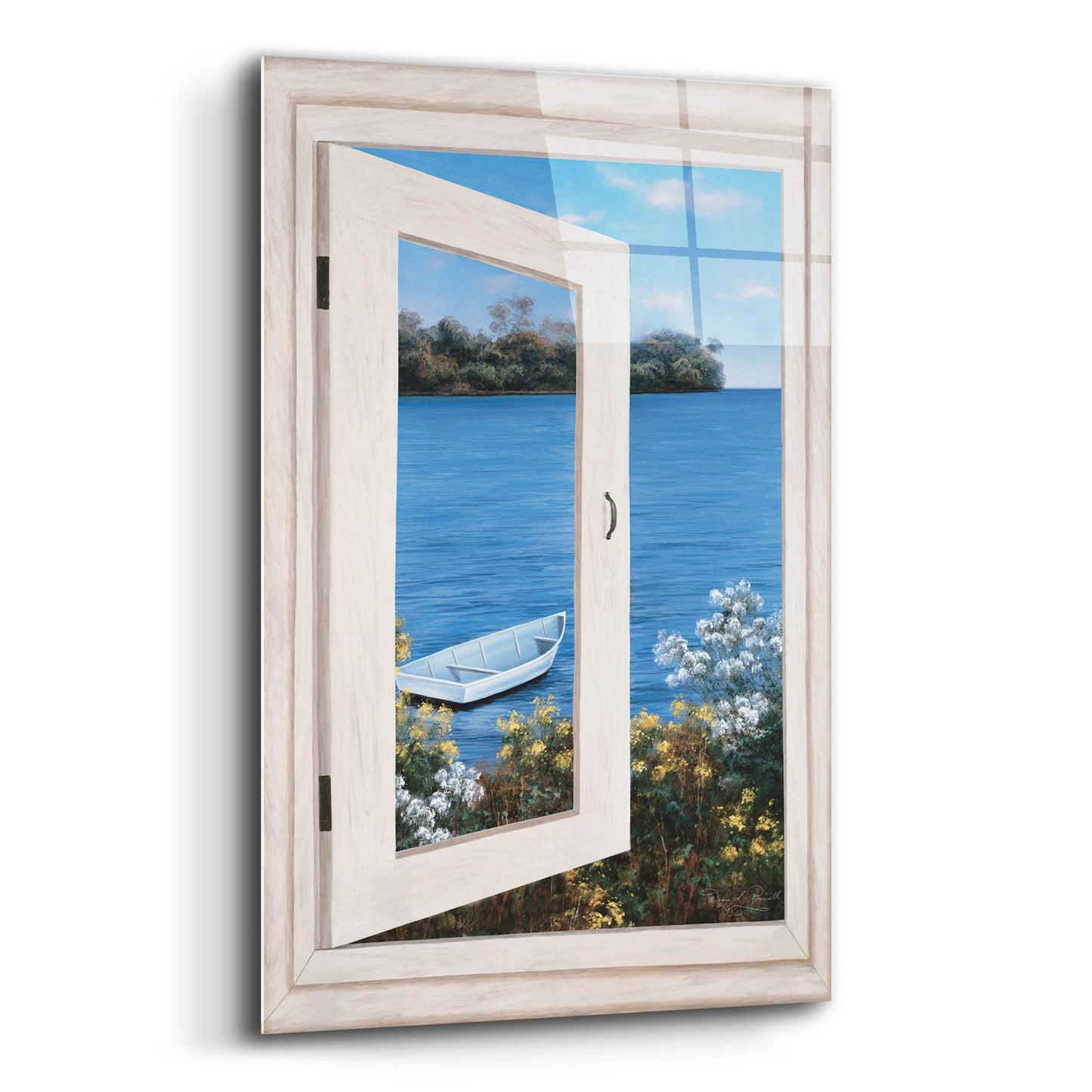 Epic Art ' Bay Window Vista I' by Diane Romanello, Acrylic Glass Wall Art,12x16