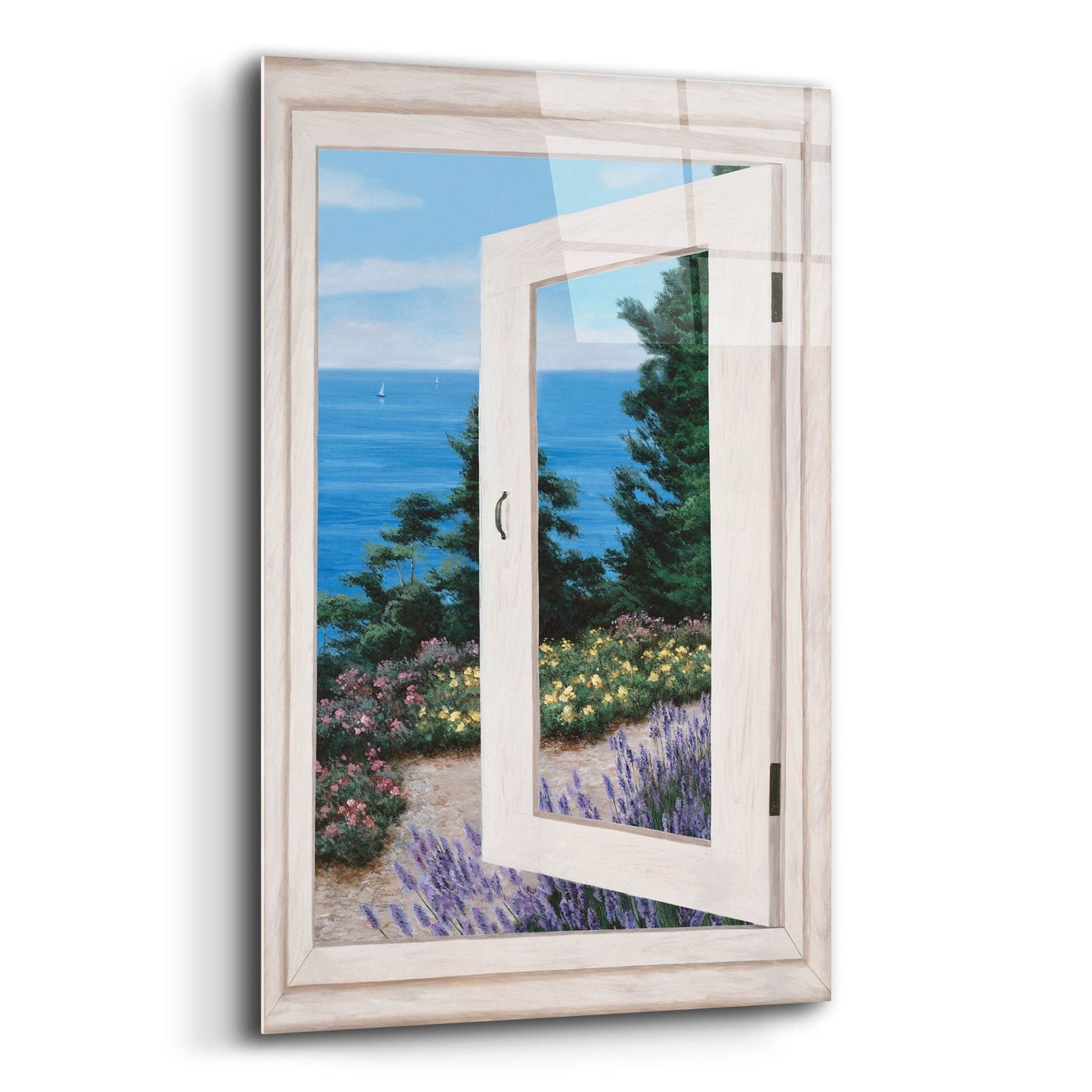 Epic Art ' Bay Window Vista II' by Diane Romanello, Acrylic Glass Wall Art,12x16