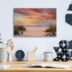 Epic Art ' Beach Solitude' by Diane Romanello, Acrylic Glass Wall Art,16x12