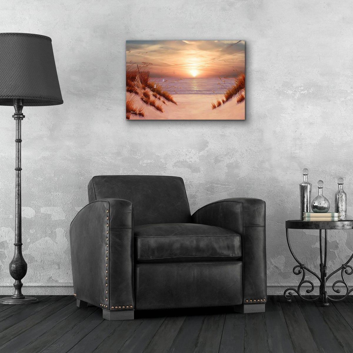 Epic Art ' Dunes' by Diane Romanello, Acrylic Glass Wall Art,24x16