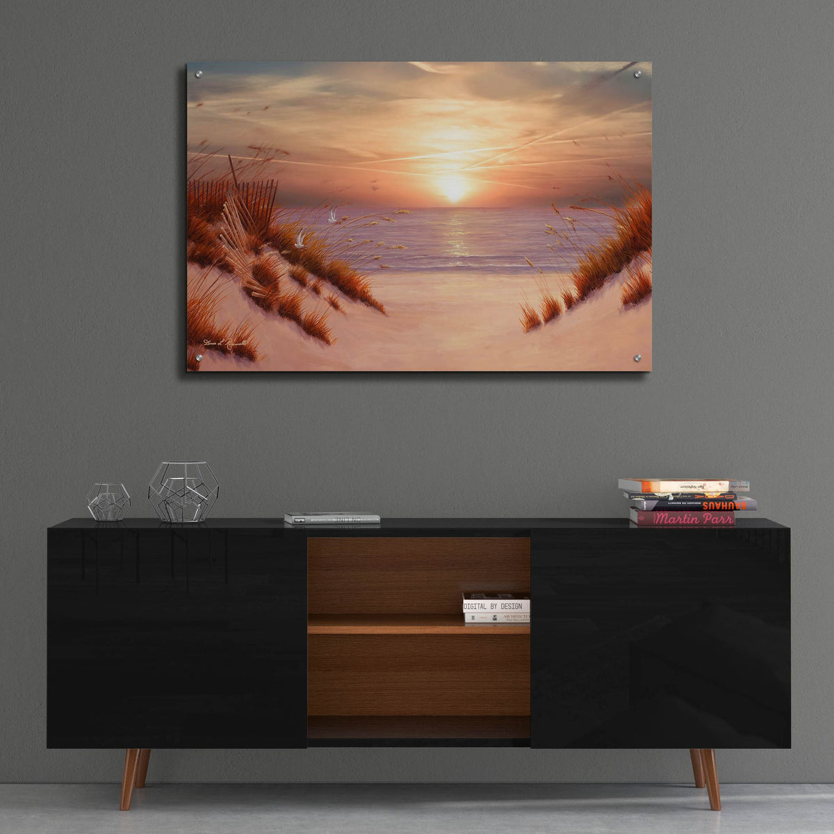 Epic Art ' Dunes' by Diane Romanello, Acrylic Glass Wall Art,36x24