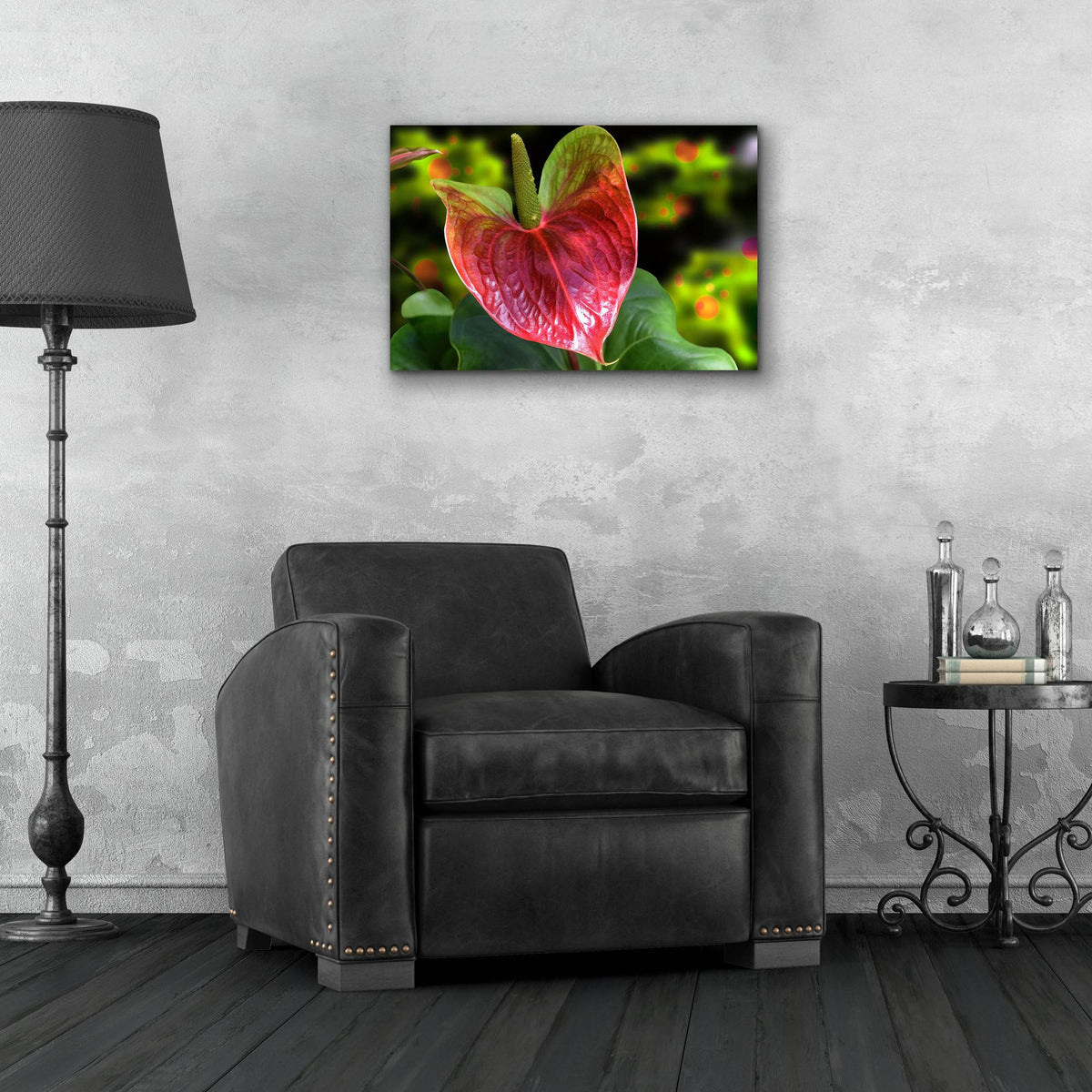Epic Art ' Antherium' by Don Spears, Acrylic Glass Wall Art,24x16
