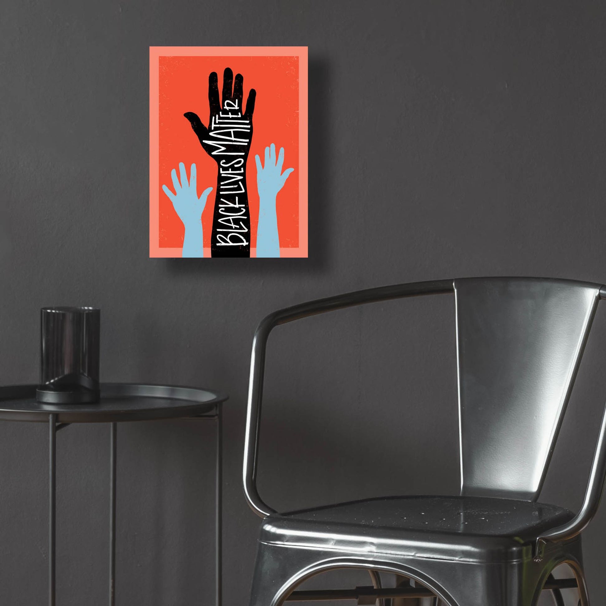 Epic Art ' Black Lives Matter, Hands' by Emily Rasmussen, Acrylic Glass Wall Art,12x16