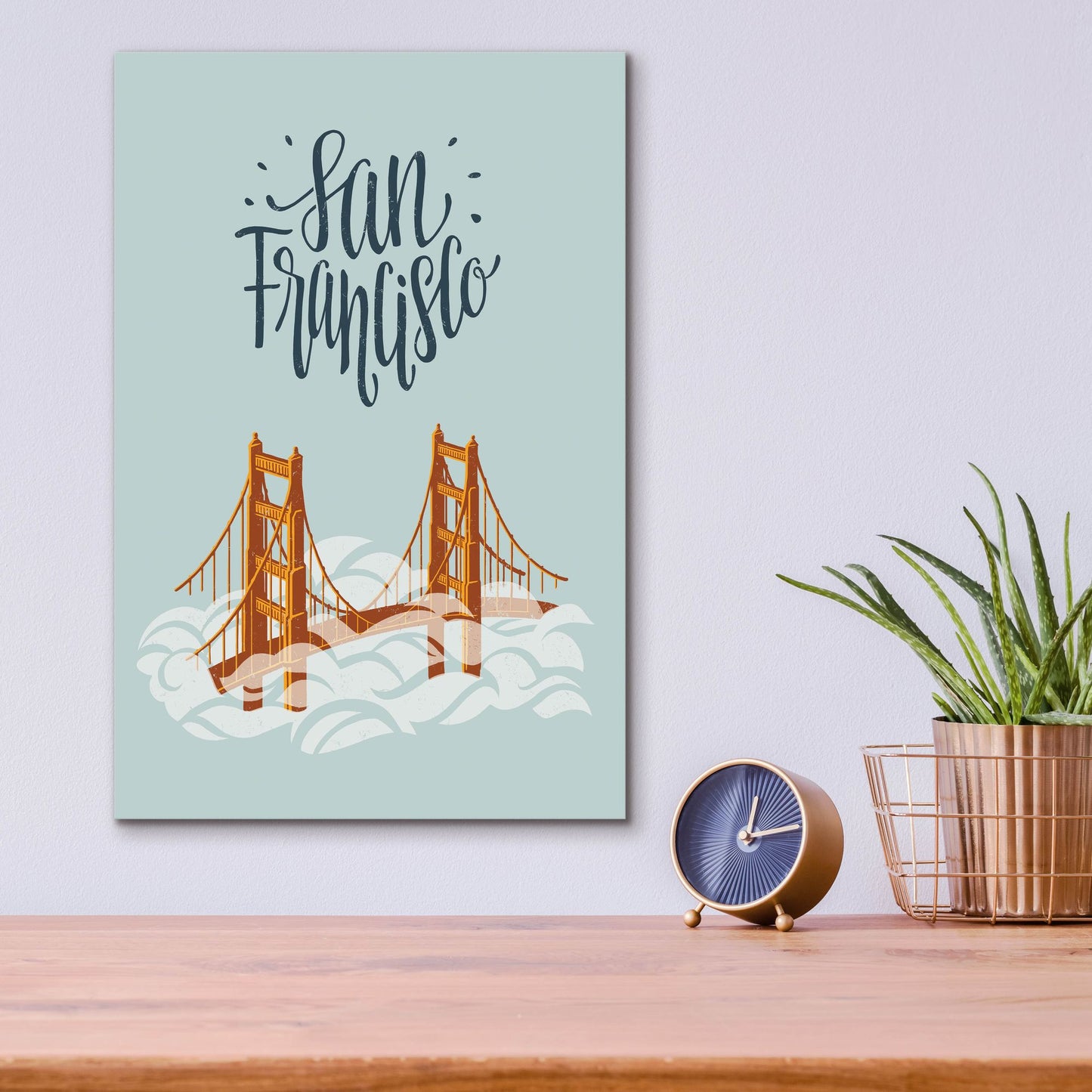 Epic Art ' San Francisco Travel' by Emily Rasmussen, Acrylic Glass Wall Art,12x16