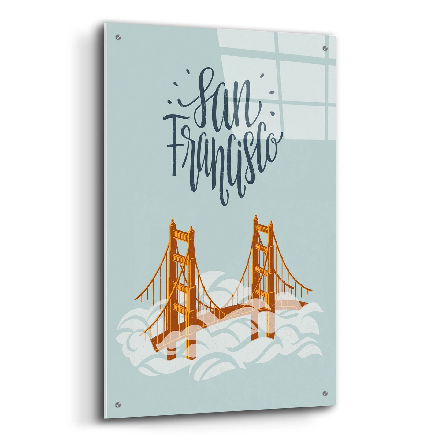 Epic Art ' San Francisco Travel' by Emily Rasmussen, Acrylic Glass Wall Art,24x36