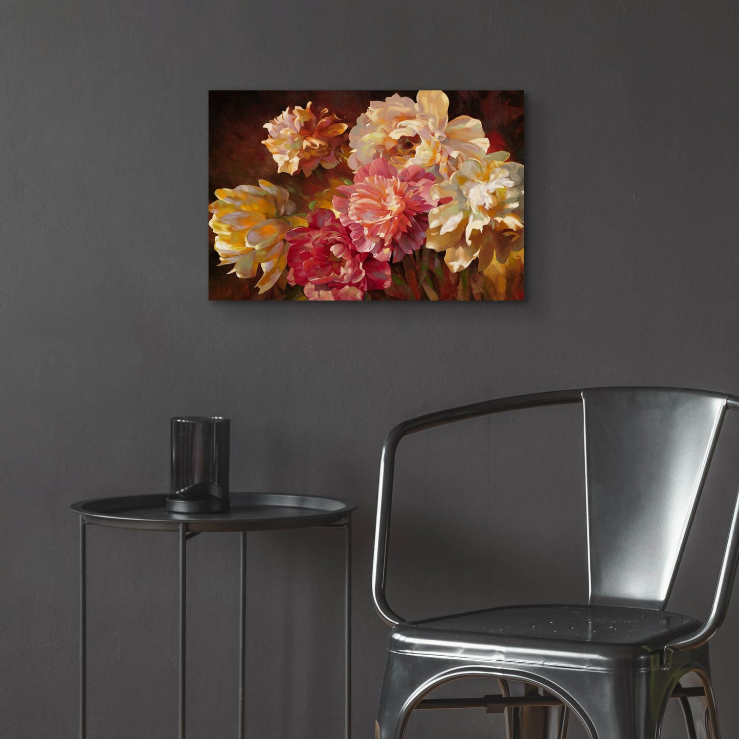 Epic Art ' Peonies in Pastel' by Emma Styles, Acrylic Glass Wall Art,24x16