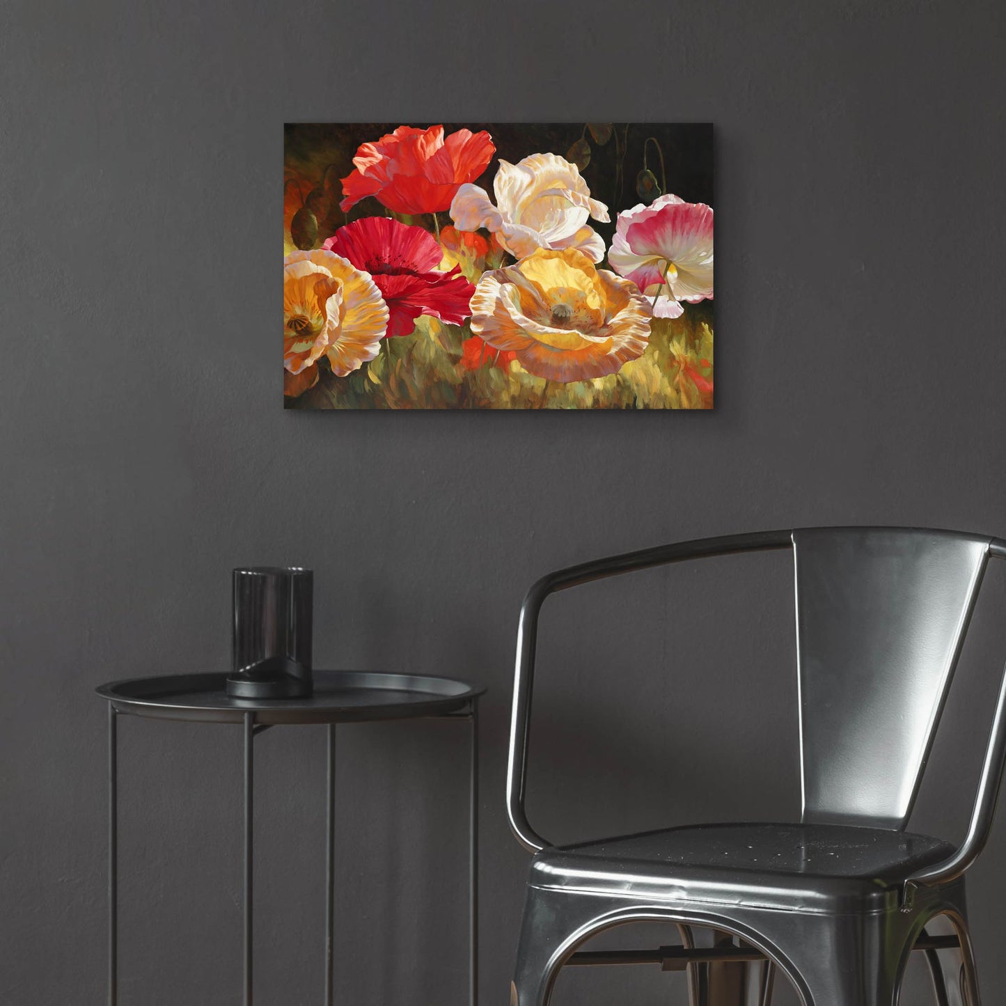 Epic Art ' Poppy Celebration' by Emma Styles, Acrylic Glass Wall Art,24x16