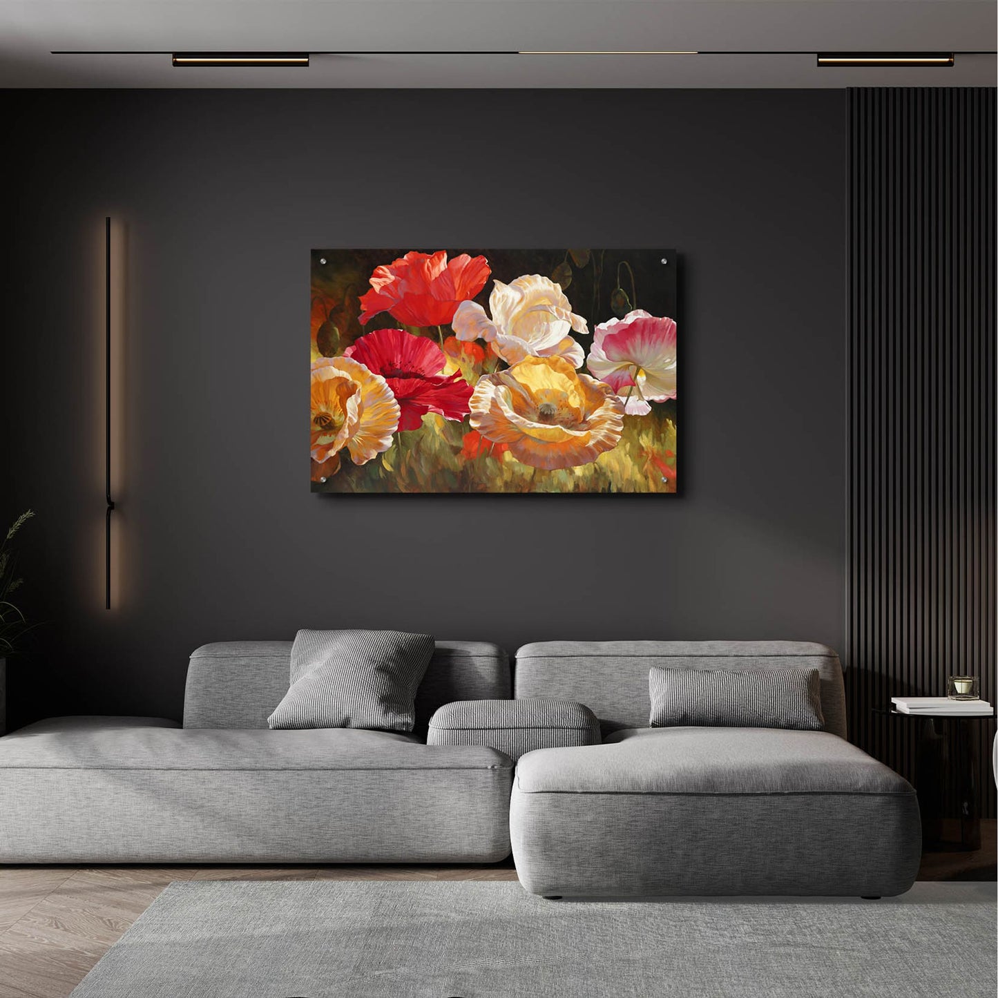 Epic Art ' Poppy Celebration' by Emma Styles, Acrylic Glass Wall Art,36x24