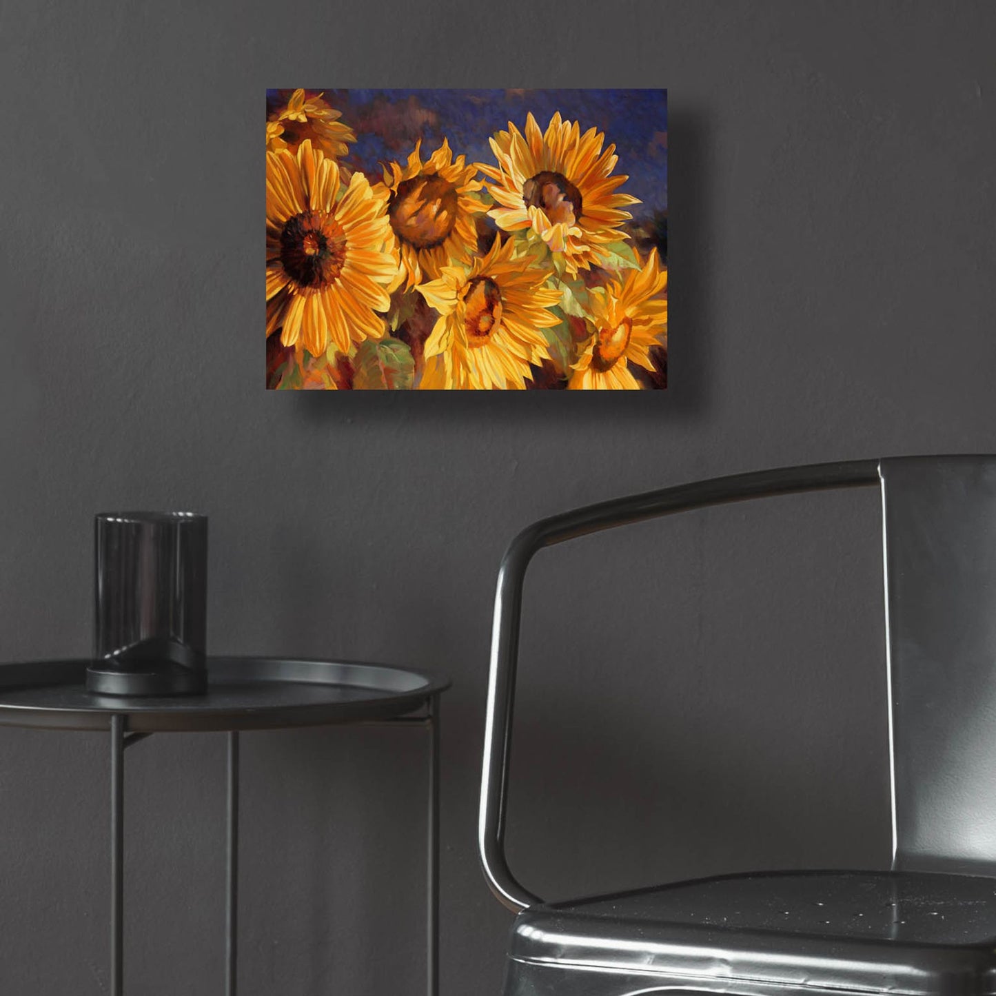 Epic Art ' Sunflower' by Emma Styles, Acrylic Glass Wall Art,16x12