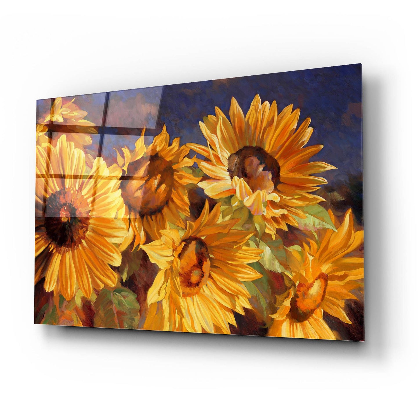 Epic Art ' Sunflower' by Emma Styles, Acrylic Glass Wall Art,24x16