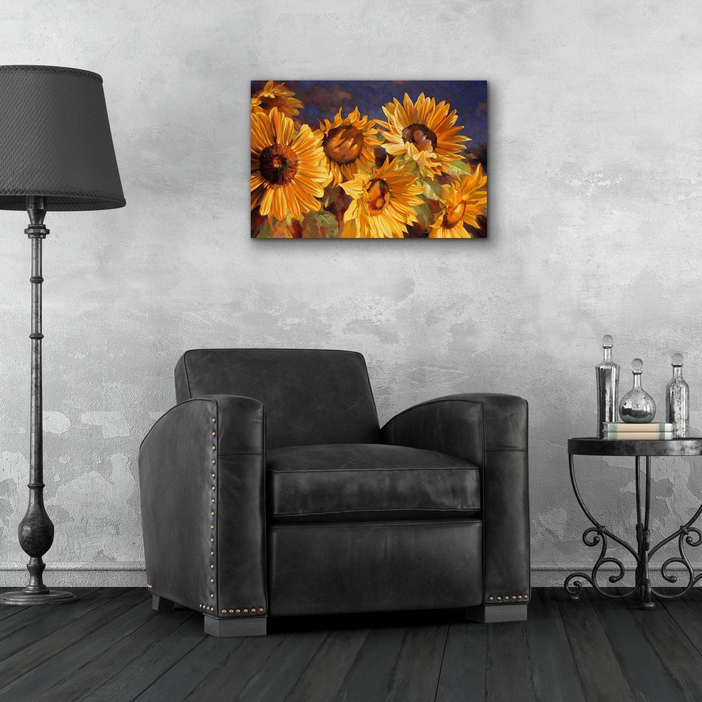 Epic Art ' Sunflower' by Emma Styles, Acrylic Glass Wall Art,24x16